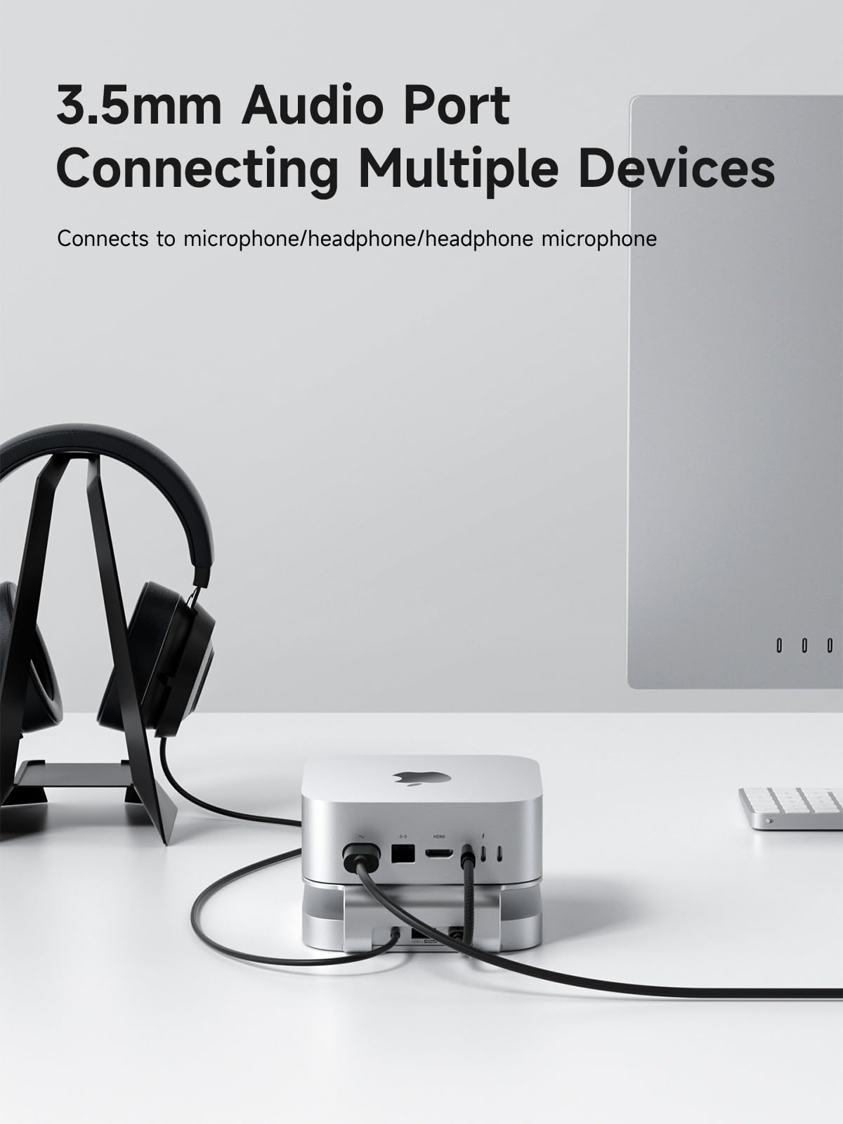 Buy Hagibis Mac mini M4 Hub & Stand with SSD Enclosure, 3 in 1 USB
