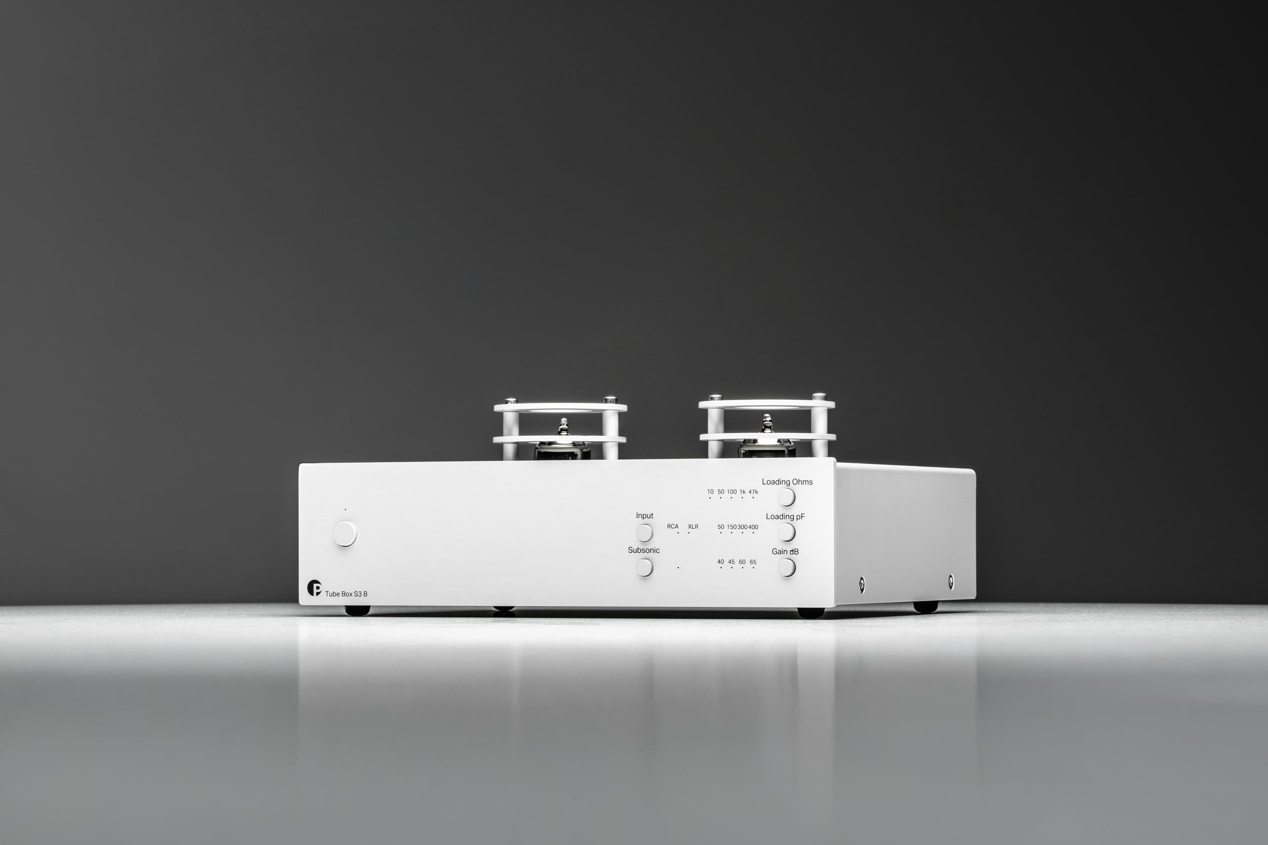 Pro-Ject Tube Box S3 B, True Balanced High End Röhren Phono-Vorverstärker (Silber)