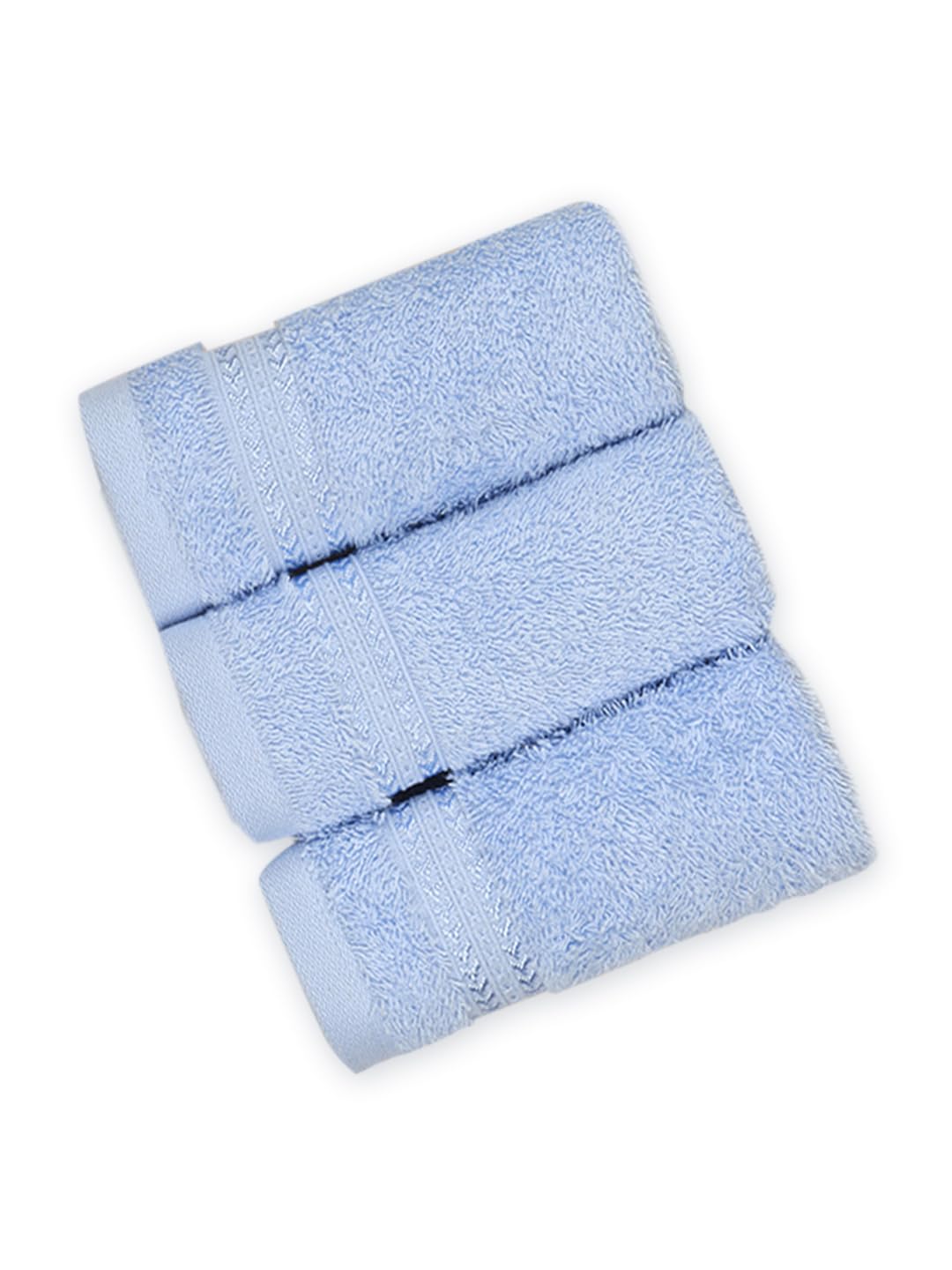 RAMRAJ COTTON Bamboo Cotton Face Towel Sky Blue (Pack of 3)-picture-10