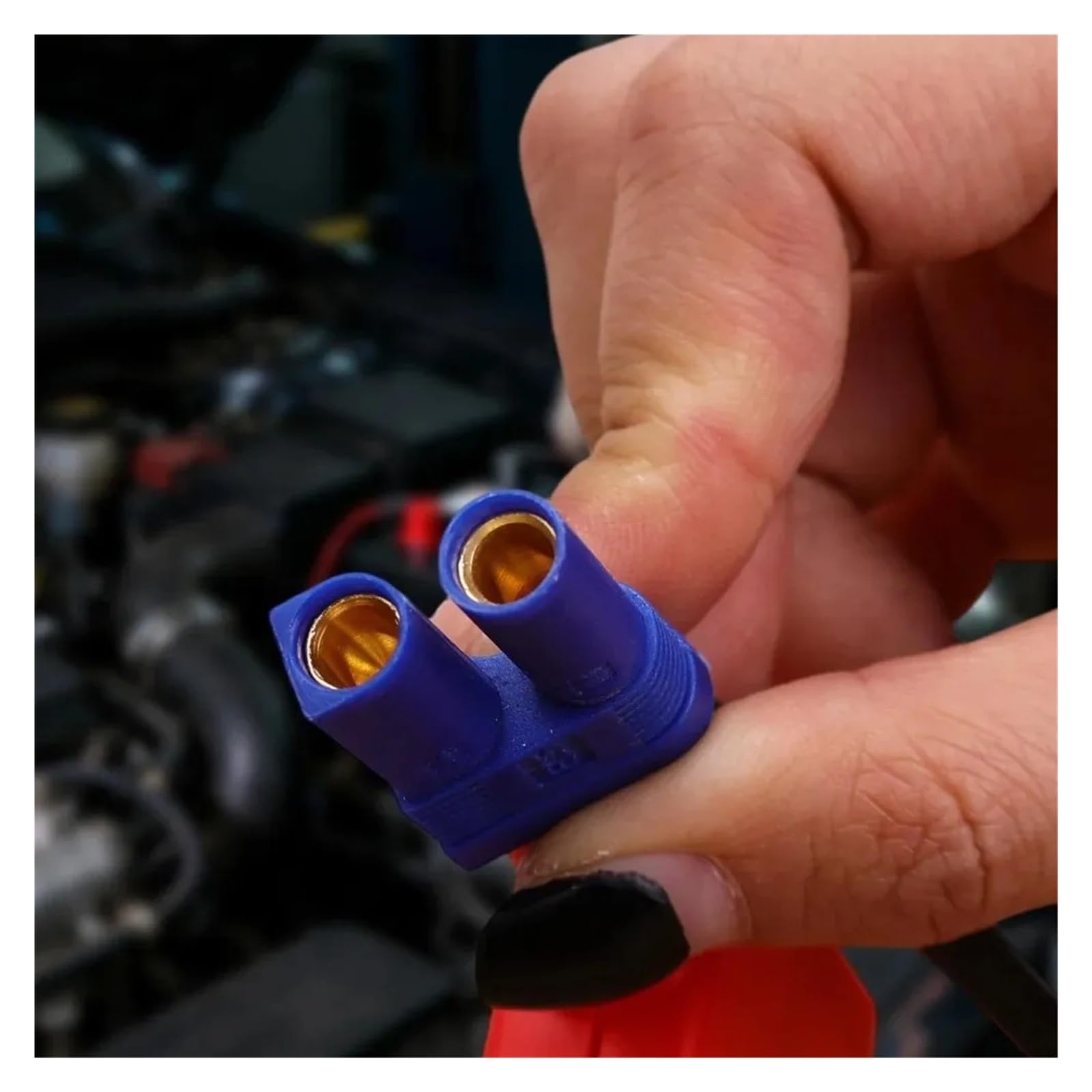 EC5 - Cable de arranque con clips, 12 V/24 V, cables de arranque de batería de coche para emergencia, accesorios portátiles de arranque (estilo B)