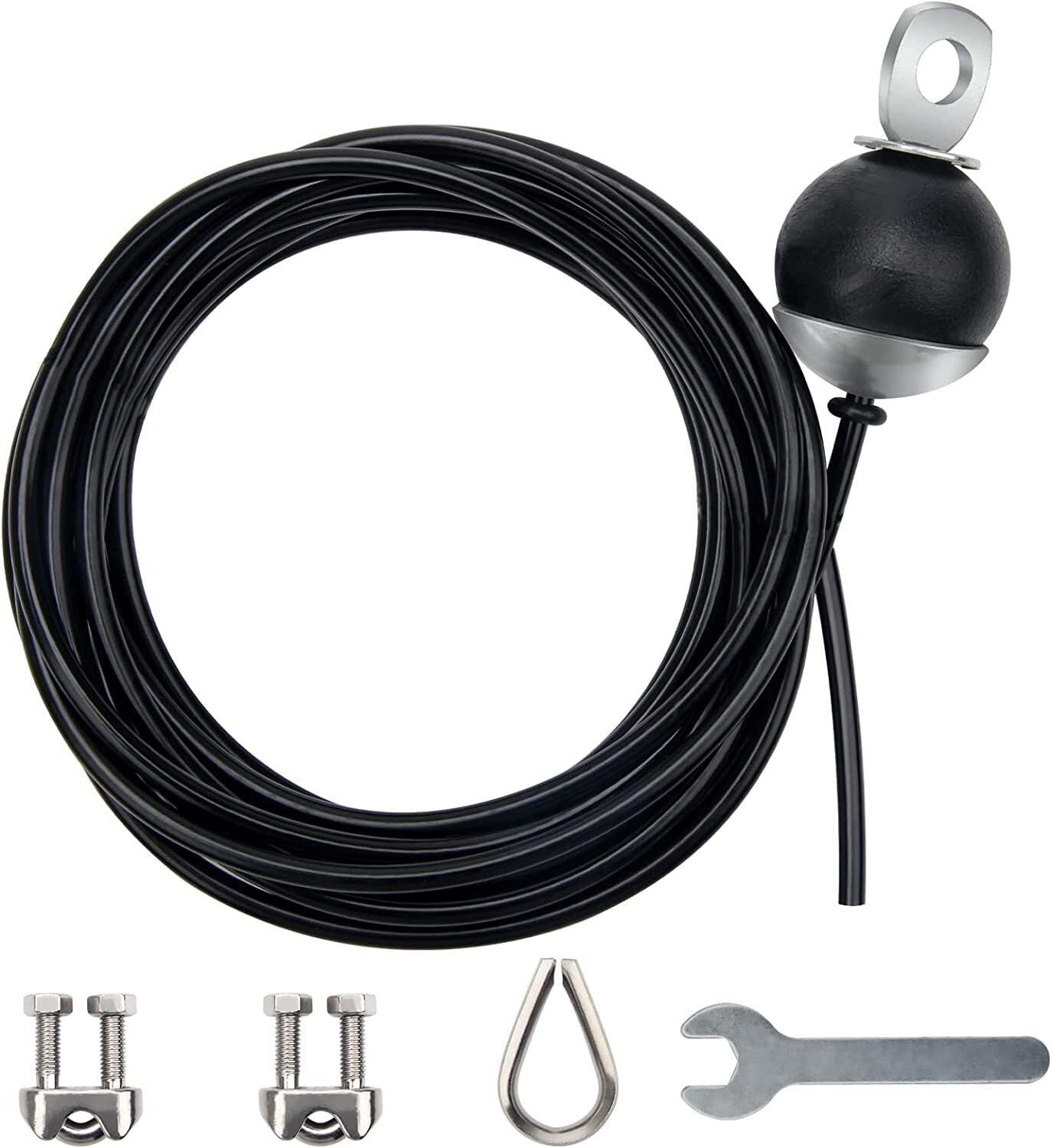 LCARNO Adjustable Home Gym Cable Pulley System Replacement Fitness Cable for Pulley Multi-Training Bar ()-picture-11