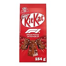 KITKAT Macchinine F1 ricoperte di Cioccolato al Latte ripieno, Sacchetto 154g