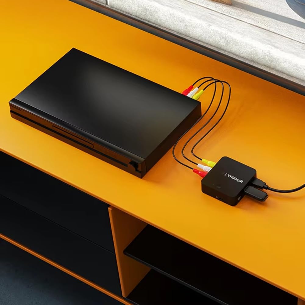 Grabadora de Video AV, Conversión de Video Analógico A Digital, Almacenamiento en SD/USB, para, VCR, Hi8, Videocámaras y Reproductores de DVD.