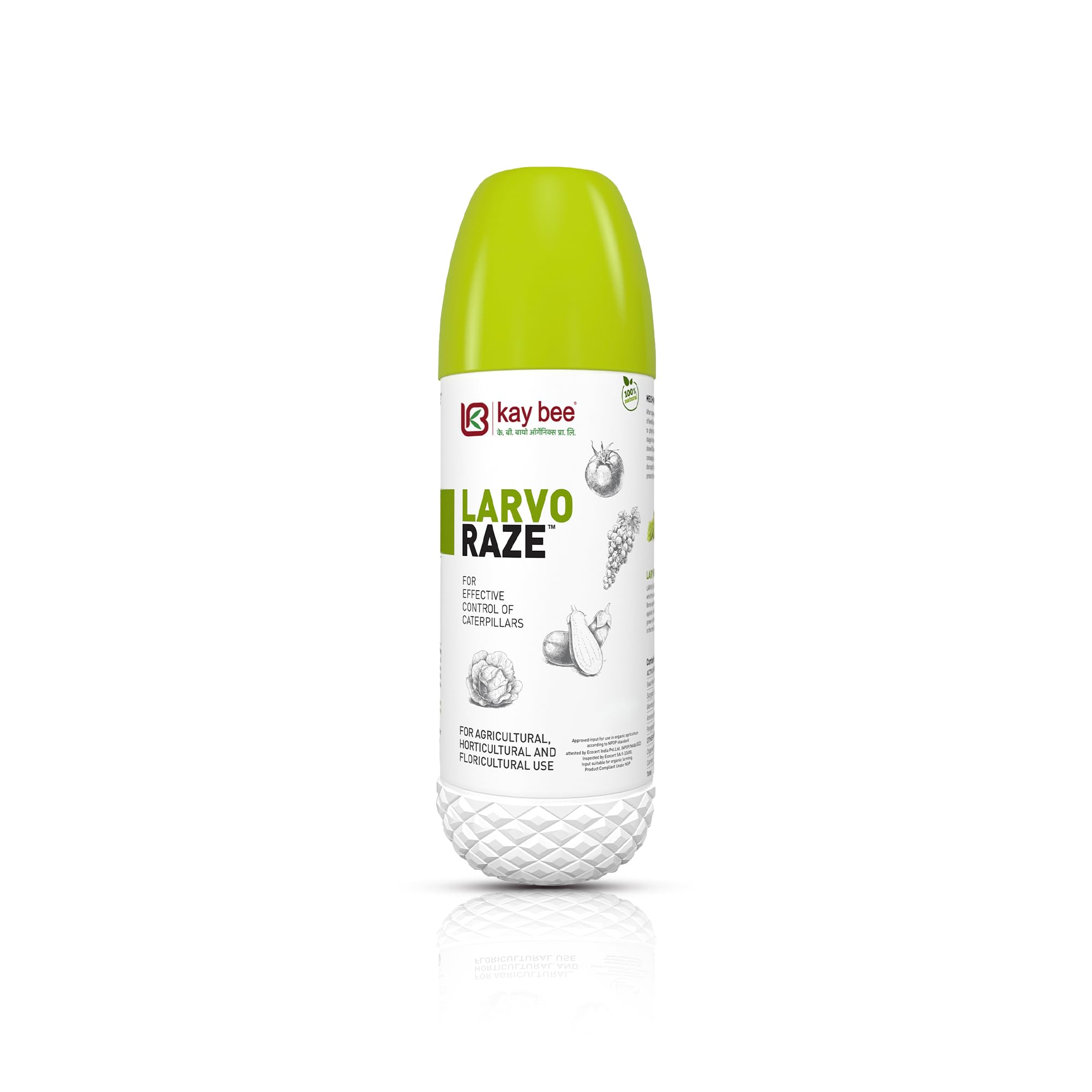 Kay Bee Larvo Raze | Organic Larva Control for Plants | Natural Larva Control for Crops - 500 Ml