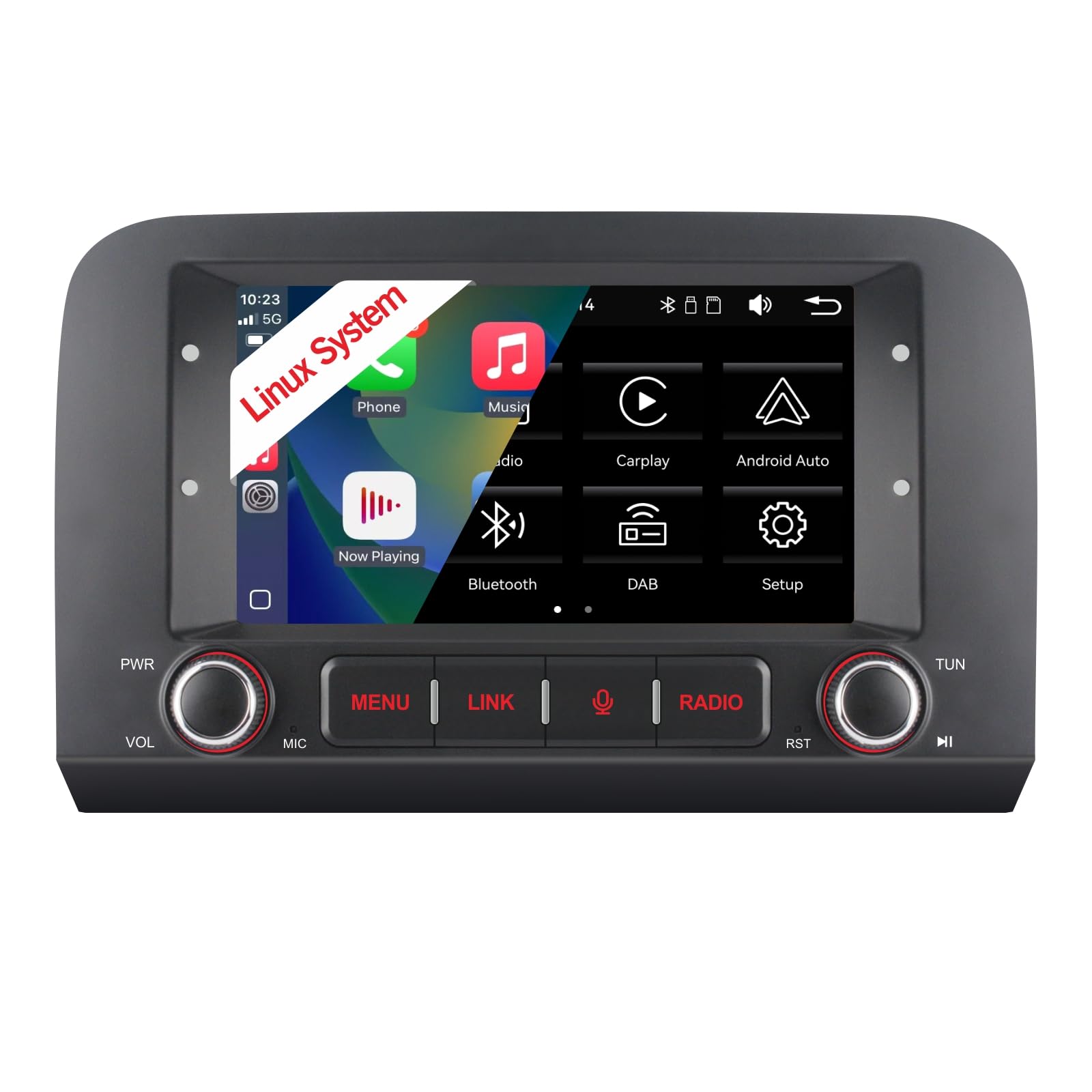 Car Radio per Fiat Croma 2005-2012 Autoradio Android con Senza fili CarPlay Android Auto Schermo tattile Stereo in plancia Auto con BT HiFi FM RDS Canbus