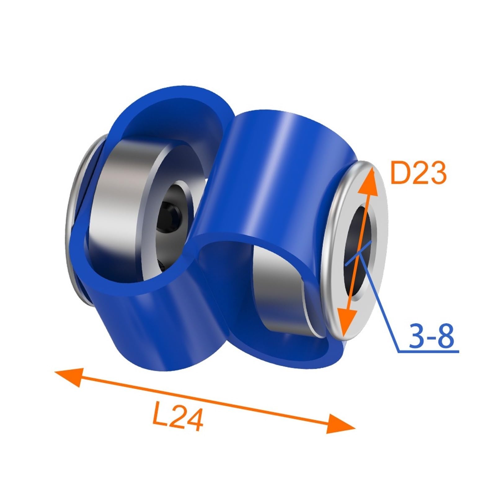 Amazon.com: SMTSEC 8-Shaped Coupler D23L24 Plastic Elastic Motor