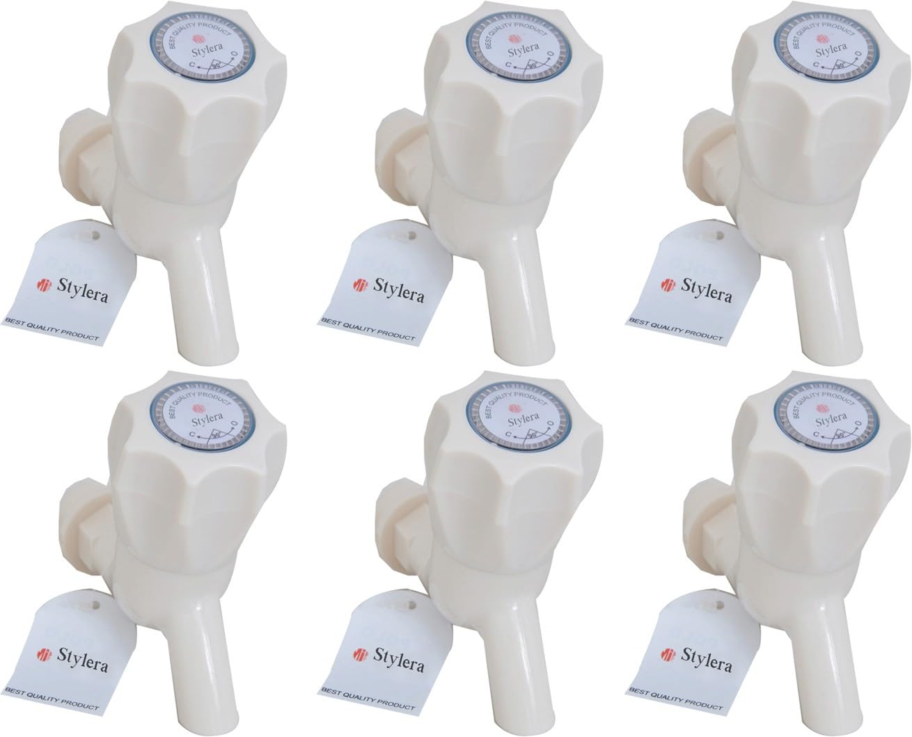 BATHONIX Set of 6 Plastic Tap for Home Bath Faucets Bathroom Fittings and Faucets Water Taps Kitchen Tap Polo Cock, Tap for Bathroom Plastic Toilet tap-image-36