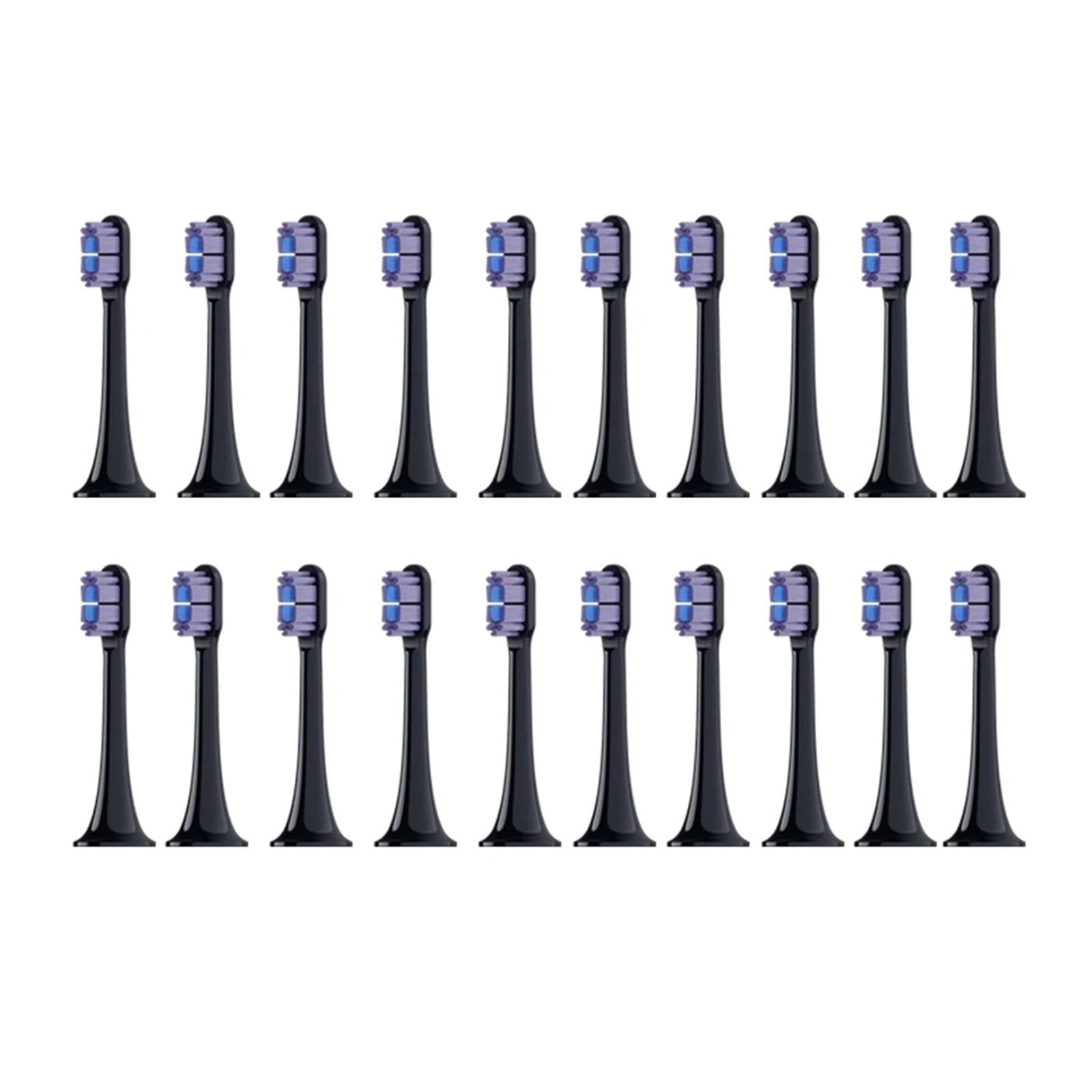 Cabezales de cerdas suaves, compatible con MIJIA, T700 | cabezales de repuesto, cepillo dental sonico electrico, plastico(T700 Purple-20pcs)