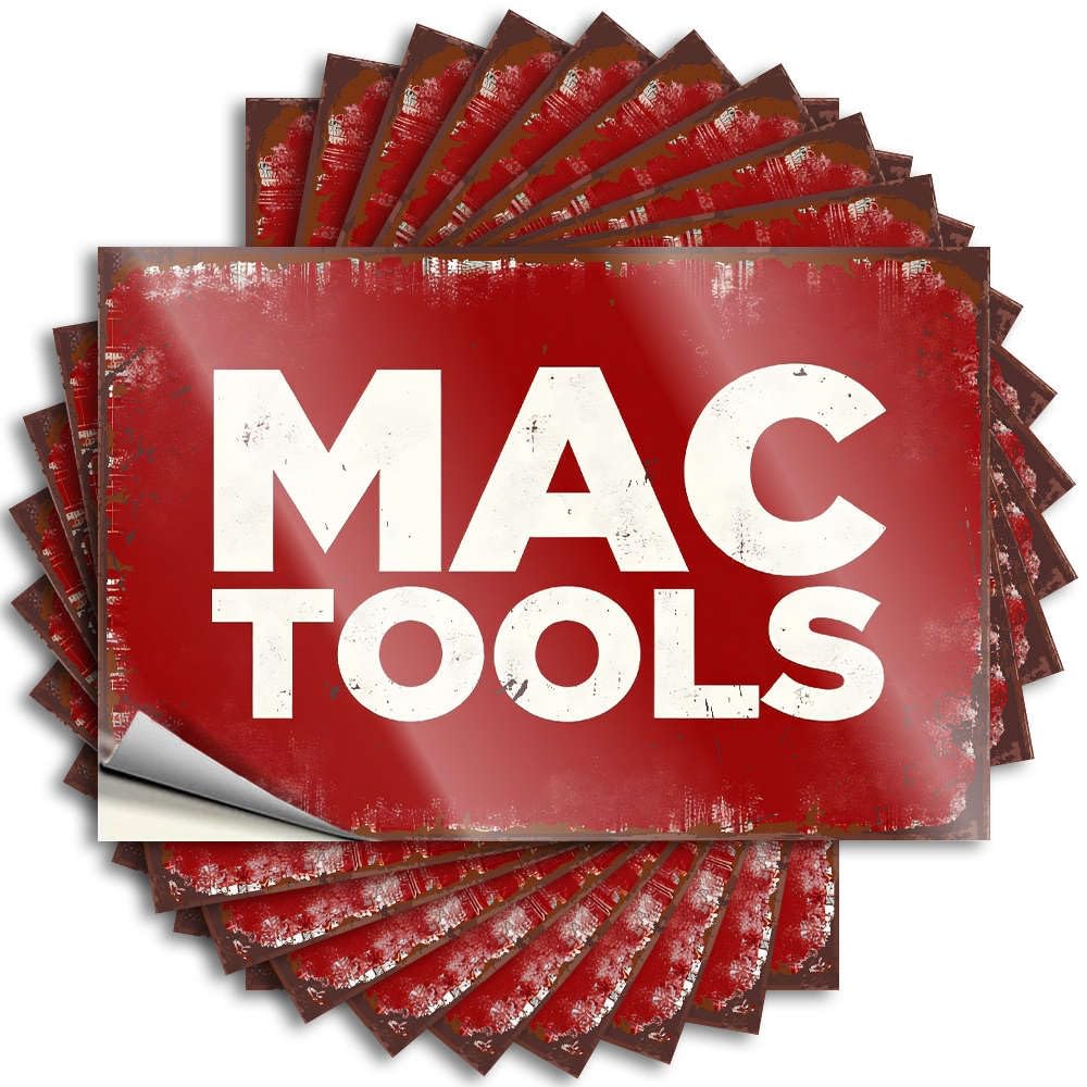 Decal Modern Easy Apply | Mac Tools Encouraging Hat Peel and Stick(6X9CM)