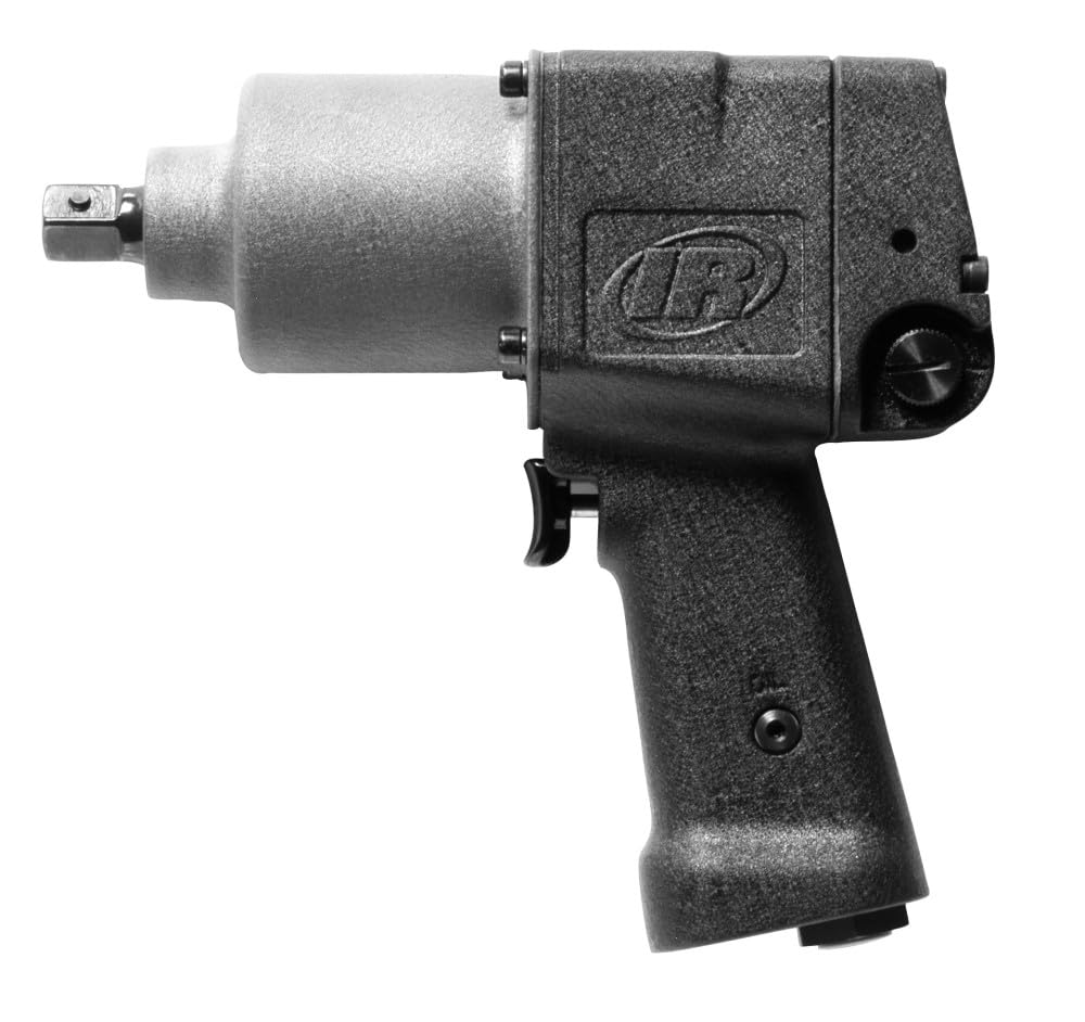 Ingersoll Rand 2906P1 1/2" Air Impact Wrench, Super Duty, 500 ft-lb Torque, Pin Retainer, Pistol