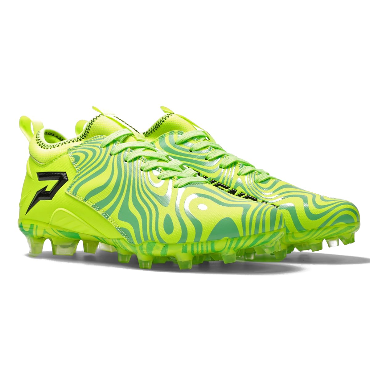 Phenom Elite Rick and Morty Football Cleats – Quantum Speed 2.0 | Slime Green Edition | Lightweight Speed Performance Cleats for Men’s & Kids