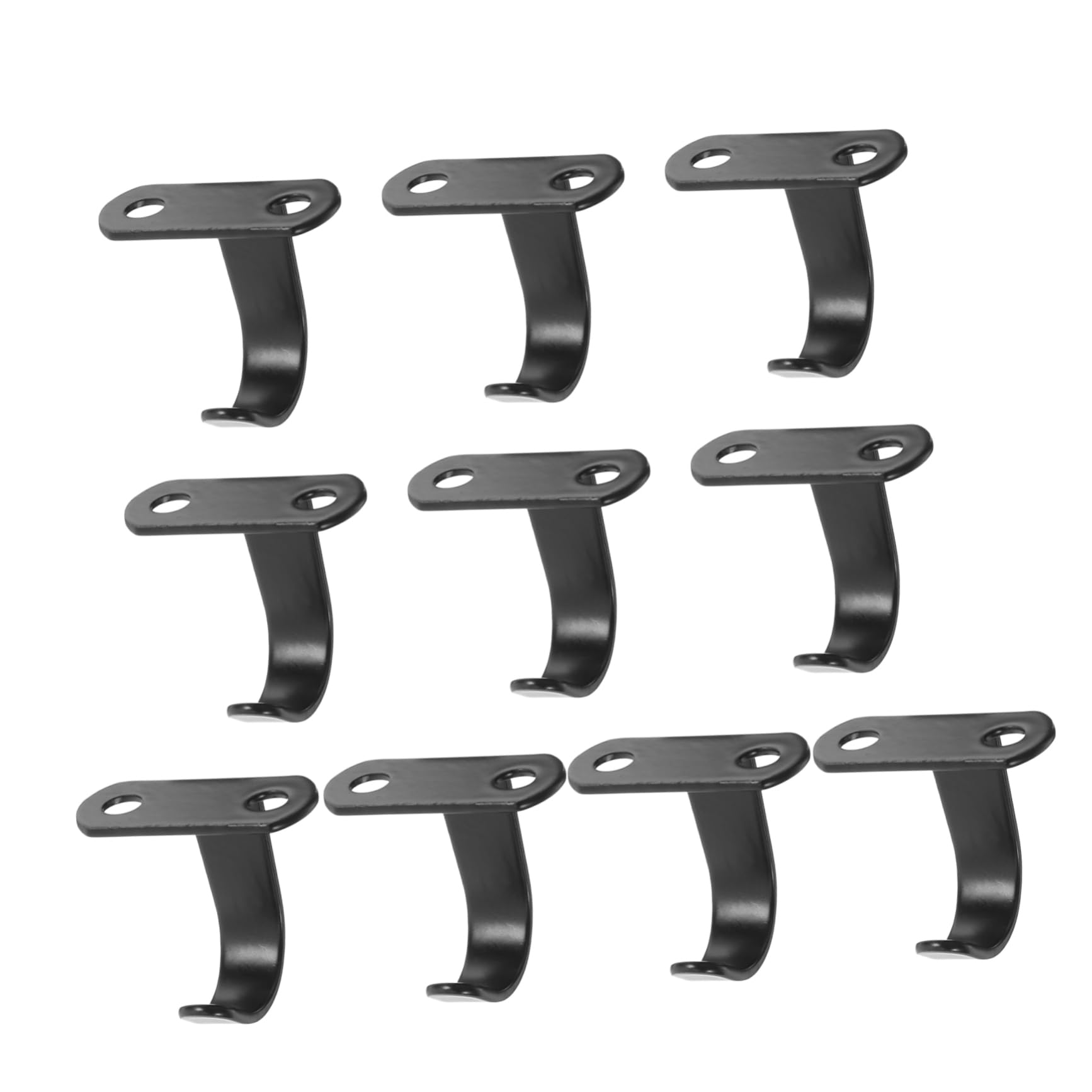 STOBAZA 10pcs Stainless Steel Screw Hooks Over Door Hooks for Hanging for Clothing