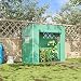 HOMCOM Outsunny Invernadero de Jardín Exterior 200x77x170 cm/150 cm Tubo de Acero...