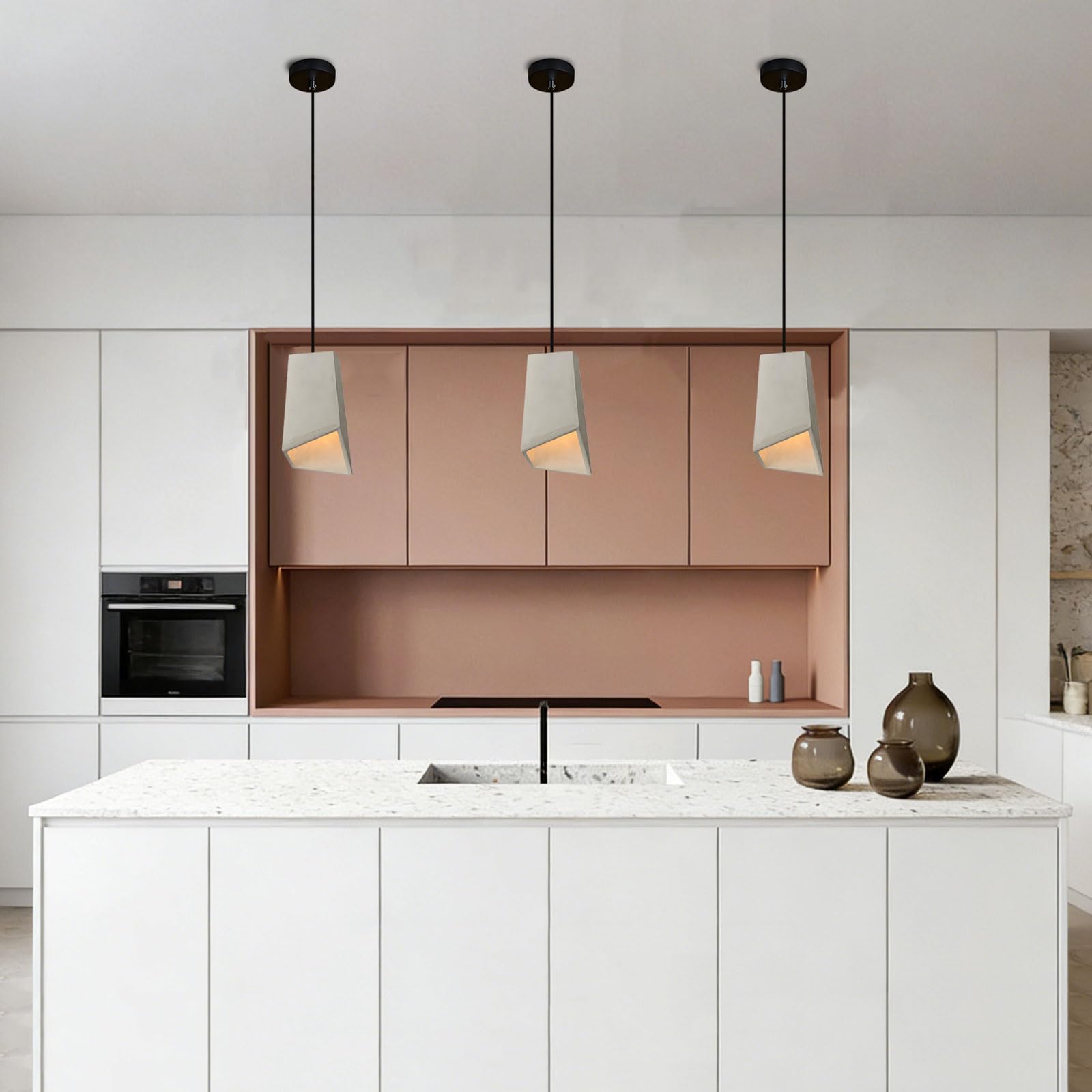 Lampade a sospensione in cemento Isola della cucina Lampada a moderna in in stile industriale a in for sala da pranzo Arredamento camera letto corridoio