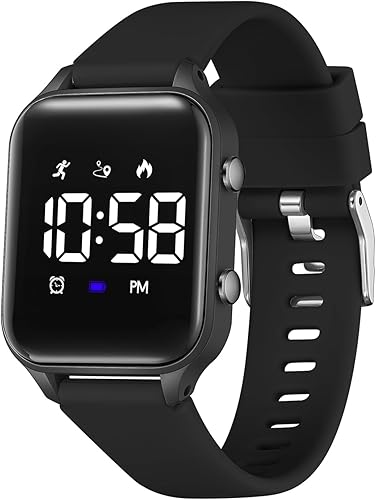 Miniatura 20 de Relojes digitales para niños y niñas, reloj deportivo con rastreador de fitness, podómetro, alarmas, cronómetro, no necesita aplicación, reloj