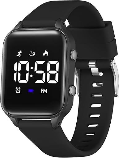 L LAVAREDO Kids Digital Watches for Boys Girls,Waterproof Sport Watch with Pedometer Stopwatch Vibration Alarm for Ages 5-13,No App Fitness Tracker Watch for Kids Teens Birthday Christmas Gifts