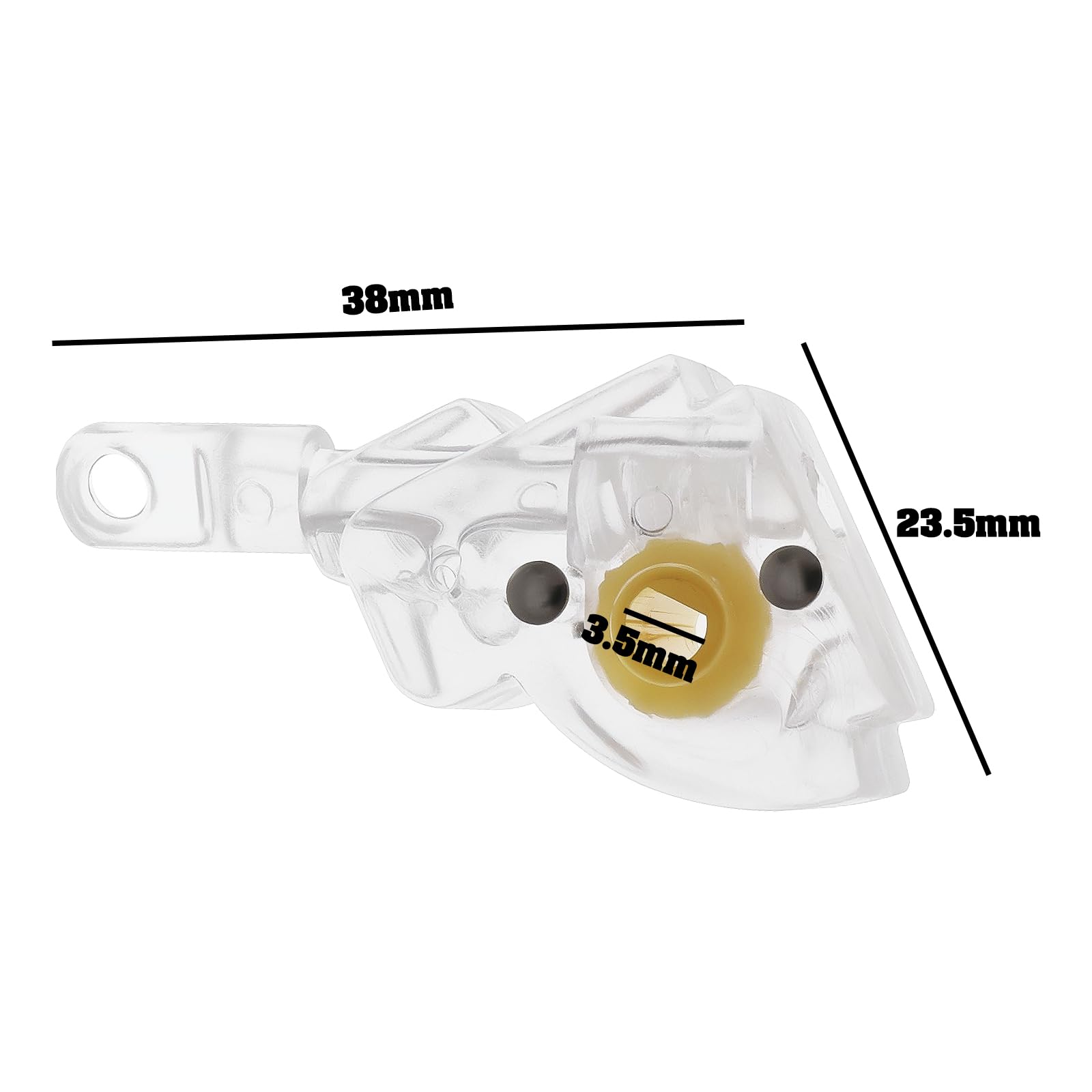 Briny River 2pcs 25mm Metal Venetian Blind Tilt Wand Tilter Mechanism for 25mm Slat Venetian Blinds, Transparent - Image 4