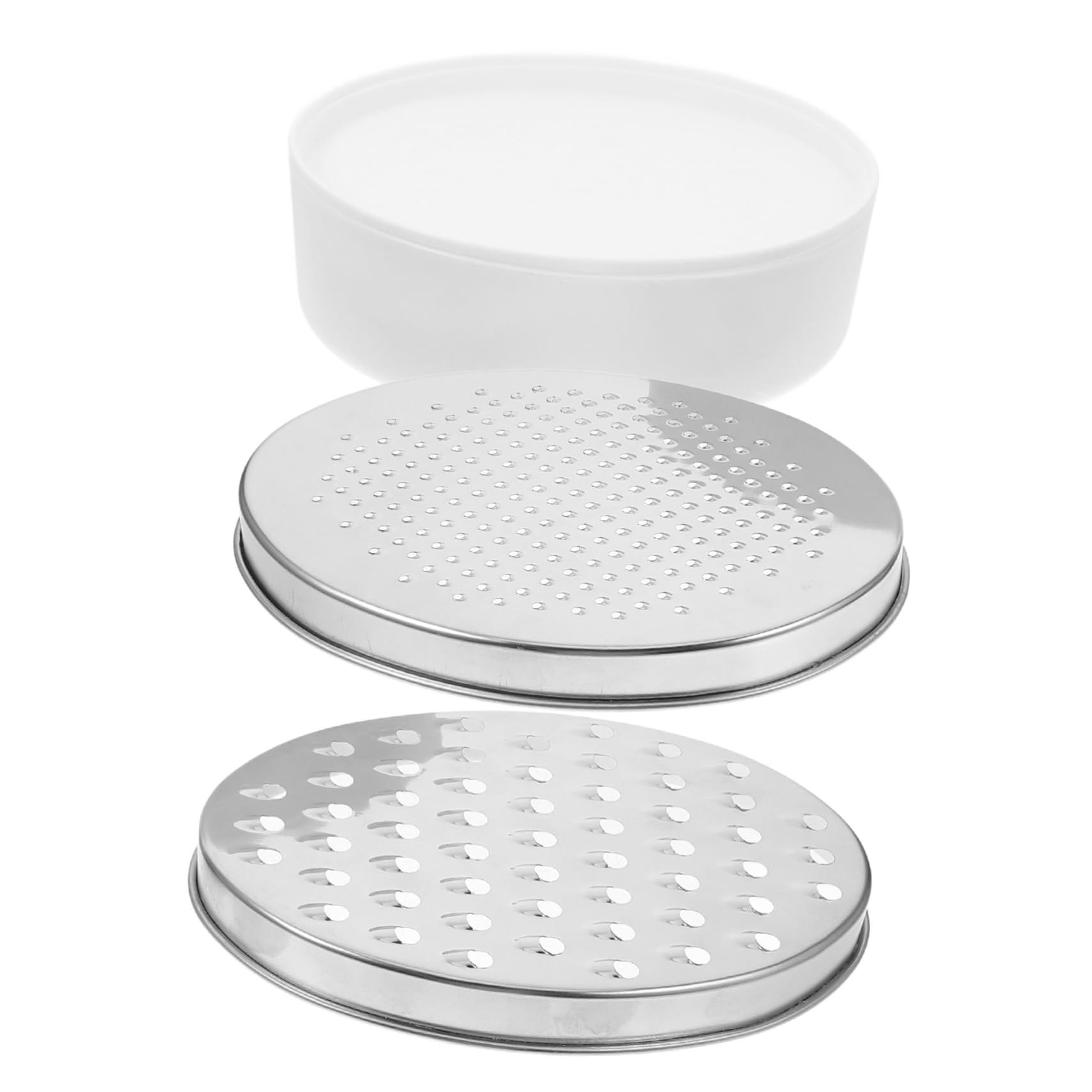 Cabilock Stainless Steel Slicer with Storage Container for Grating Cheese and Vegetables Ergonomic Kitchen Grater for Easy Cleanup and Efficient Cooking