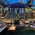 Yaheetech 6.5x10FT Rectangular Patio Umbrella Solar Powered Outdoor Table Market Umbrella with LED Lights & Push Button Tilt & Easy Crank for Garden/Lawn/Beach/Pool/Deck Navy Blue