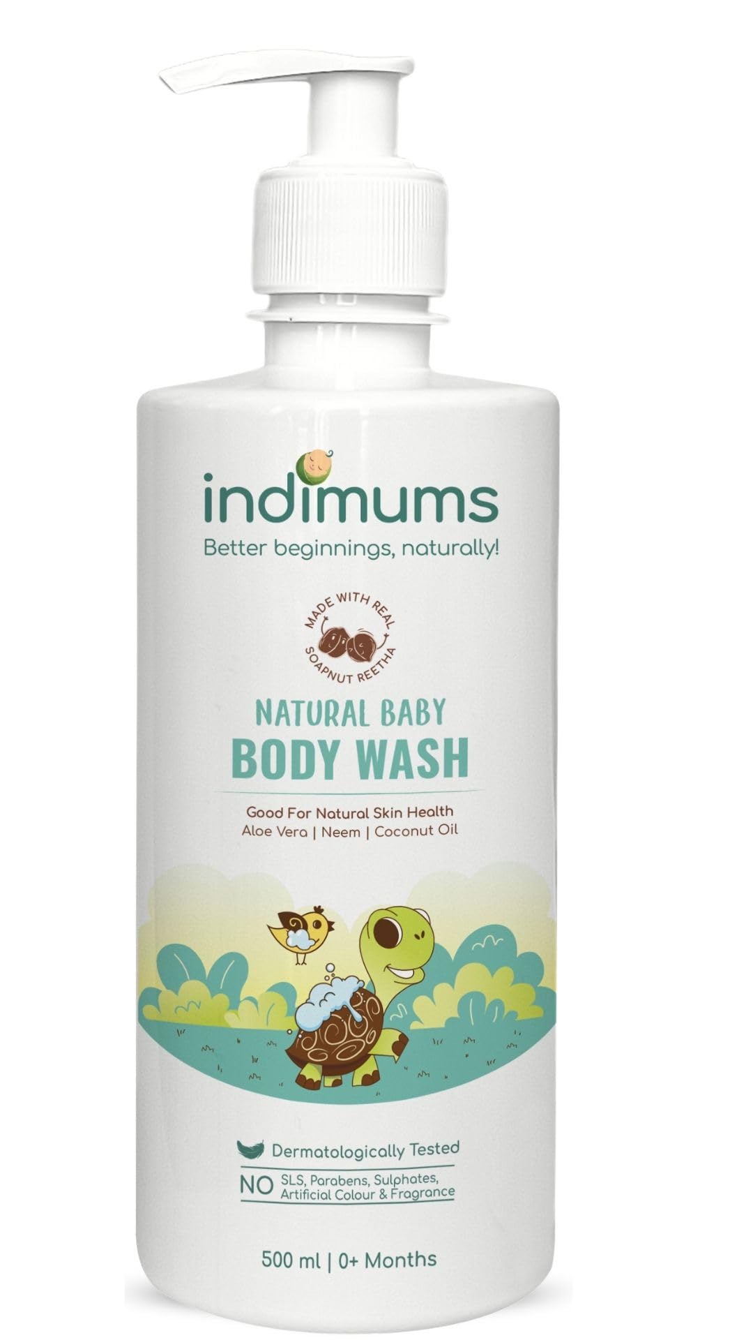 The Indi Mums Reetha-Based Natural Baby Body Wash - Protects Natural Oils & Promotes Skin Health, Suitable for Newborns, Toddlers and Kids,Gentle, No Tear, PH Balanced & Hypoallergenic Formula, 0 Month+ | 500ml |-picture-20
