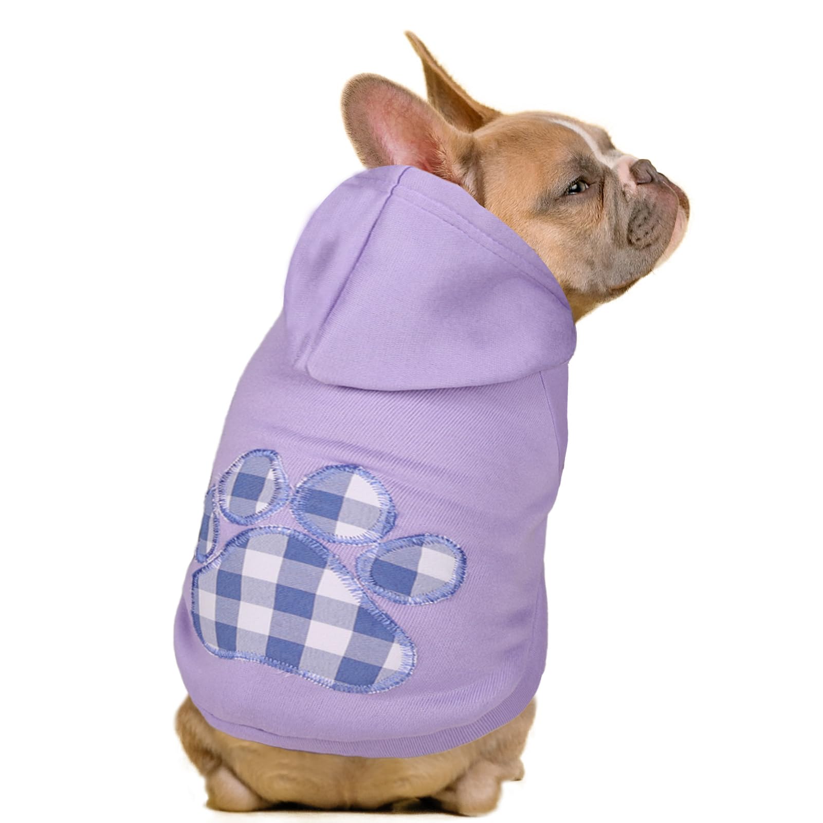 SAWMONG Small Dog Hoodie, Soft Warm Puppy Sweatshirt, Hooded Dog Sweater
