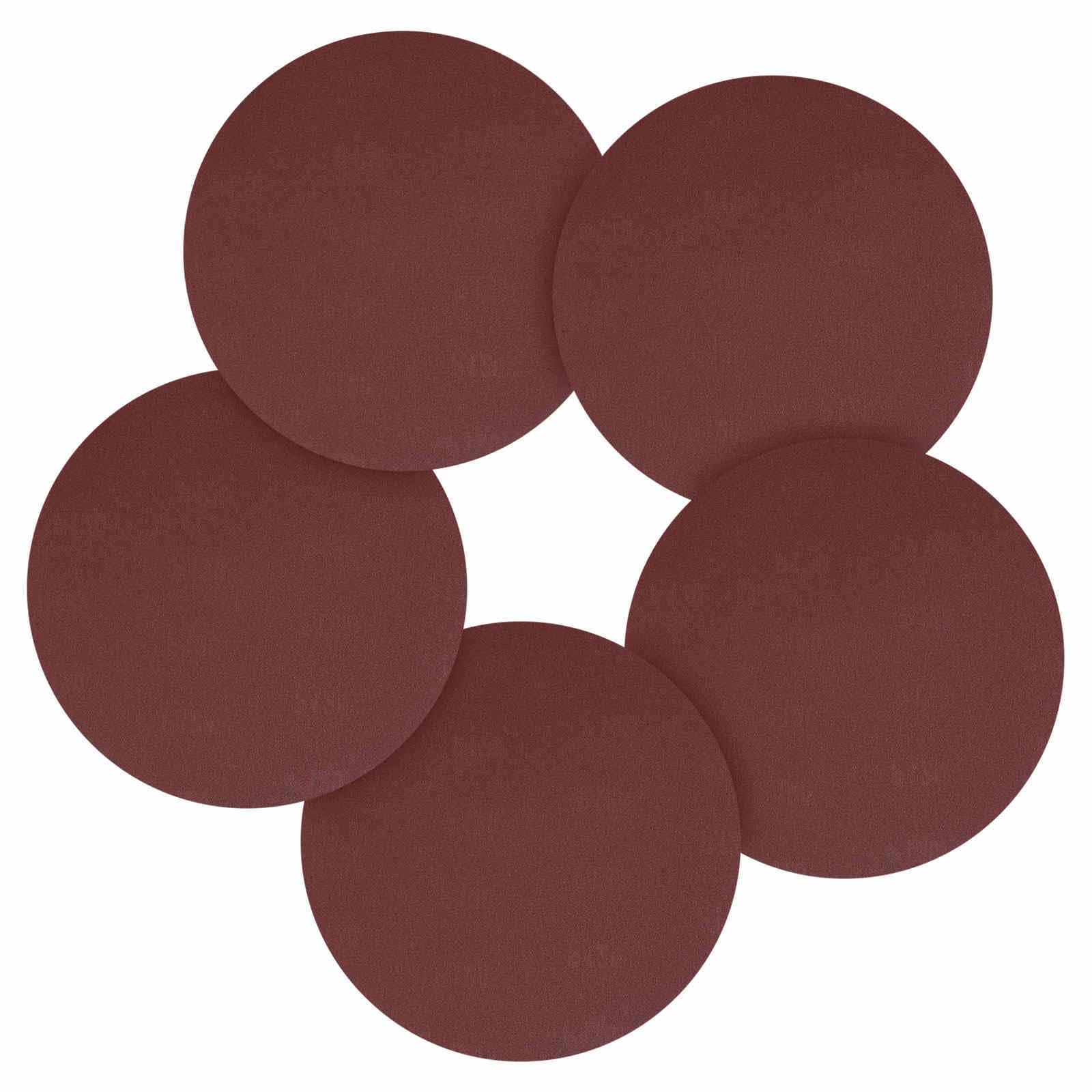 CoCud 30 Pcs 203 mm Sanding Disc 120 Grit Round Hook and Loop Sandpaper Fit for Orbital Sander or Automotive Car Repairing, Grinding and Polishing, Red