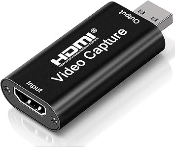 4K HDMI Video Capture Card, Tobo Card Game Capture Card Audio Capture Adapter HDMI to USB 2.0 Record Capture Device for Streaming, Live Broadcasting, Video Conference, Teaching, Gaming (Pack-1) - image, photos