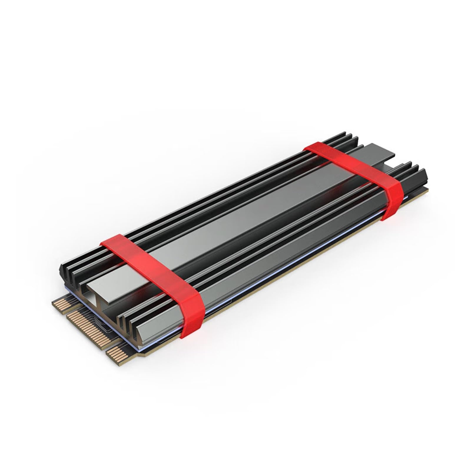 1 Pcs M2-4 SSD Kühler NVME 2280 Solid State Drive Kühlkörper Cooling Pad for Desktop-Computer M.2 NVME kühler(Color:Black)