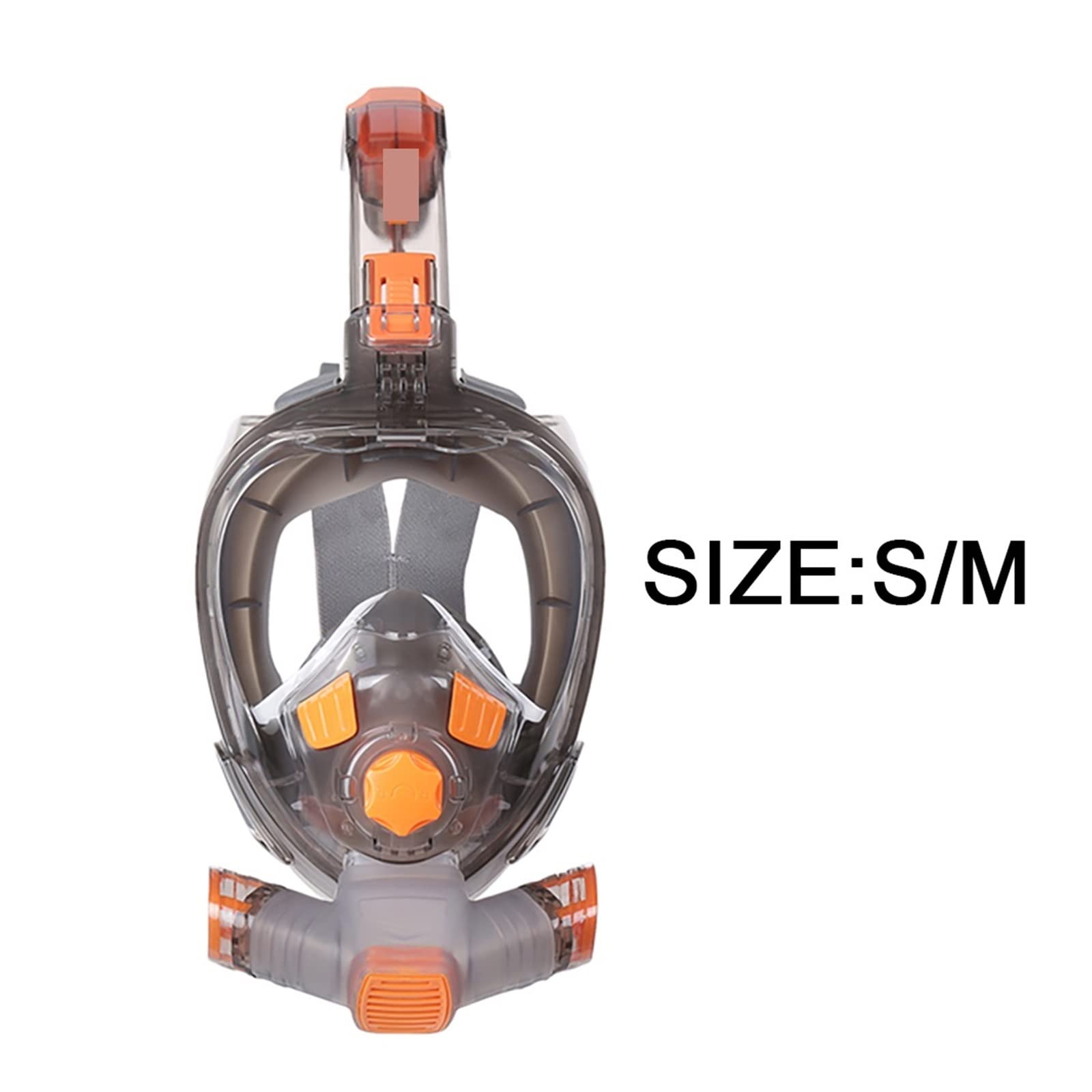 Maschera Subacquea Snorkel Full Face Anti Fog Wide View Swimming Diving Mask For Adult Youth Swimming Snorkel(S/M)