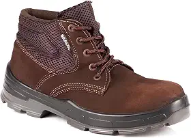 Bota Botina Nobuck Epi Bracol Bae Dubai Cor Preto Bico Pvc