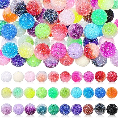 Huquary 80 Pcs Rhinestone Beads for Pens Making Jewelry Sugar ...