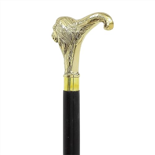 Miniatura 3 de Bastón de latón hecho a mano de 37 pulgadas, elegante mango de bastón de madera negro y rojo, de lujo, declaración de moda, regalos para hombres,