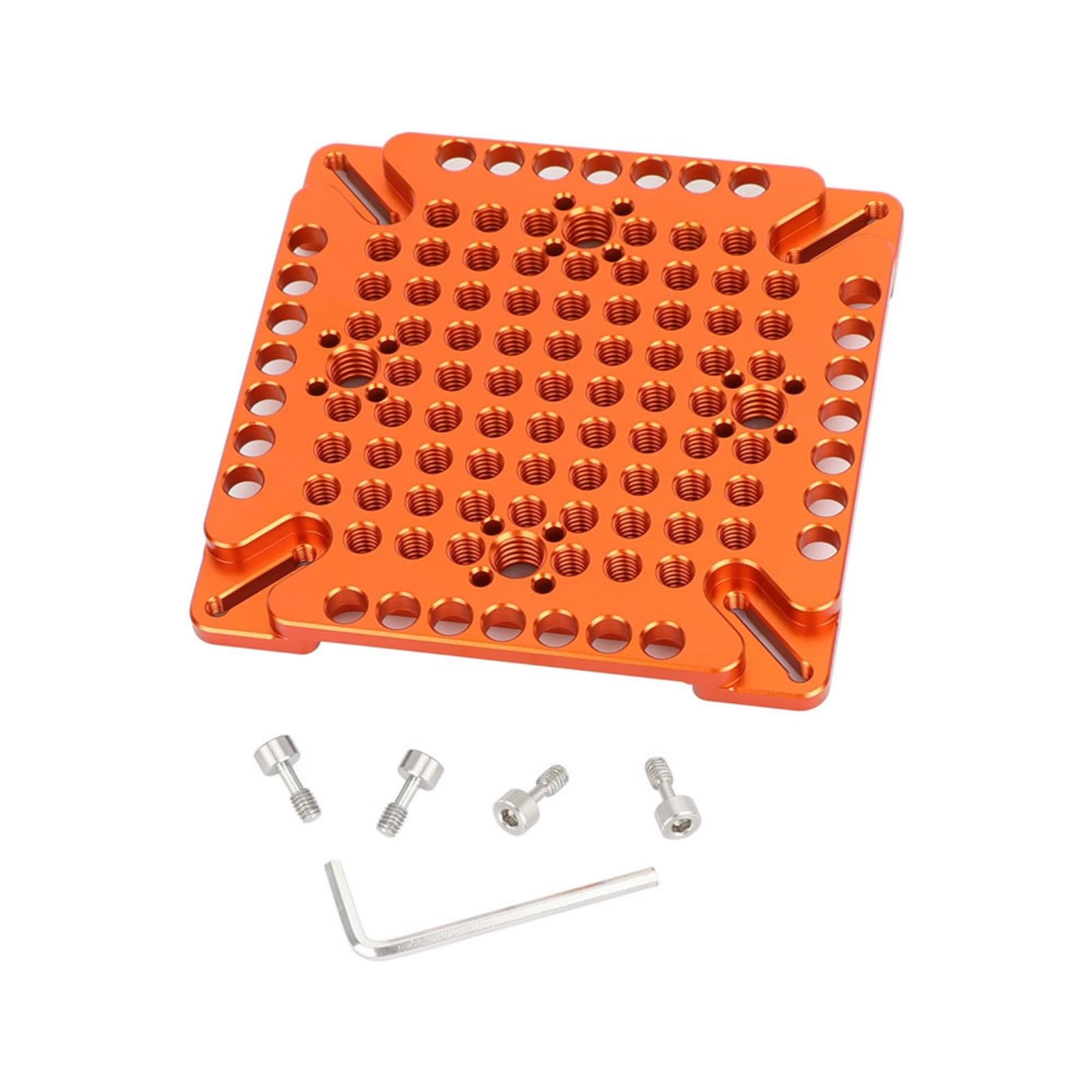 Piastra Standard di Montaggio per Schermi Compatta Staffa con Kit di Viti Compatibile Supporto per Professionisti Dell'immagine, Rig Fotografici