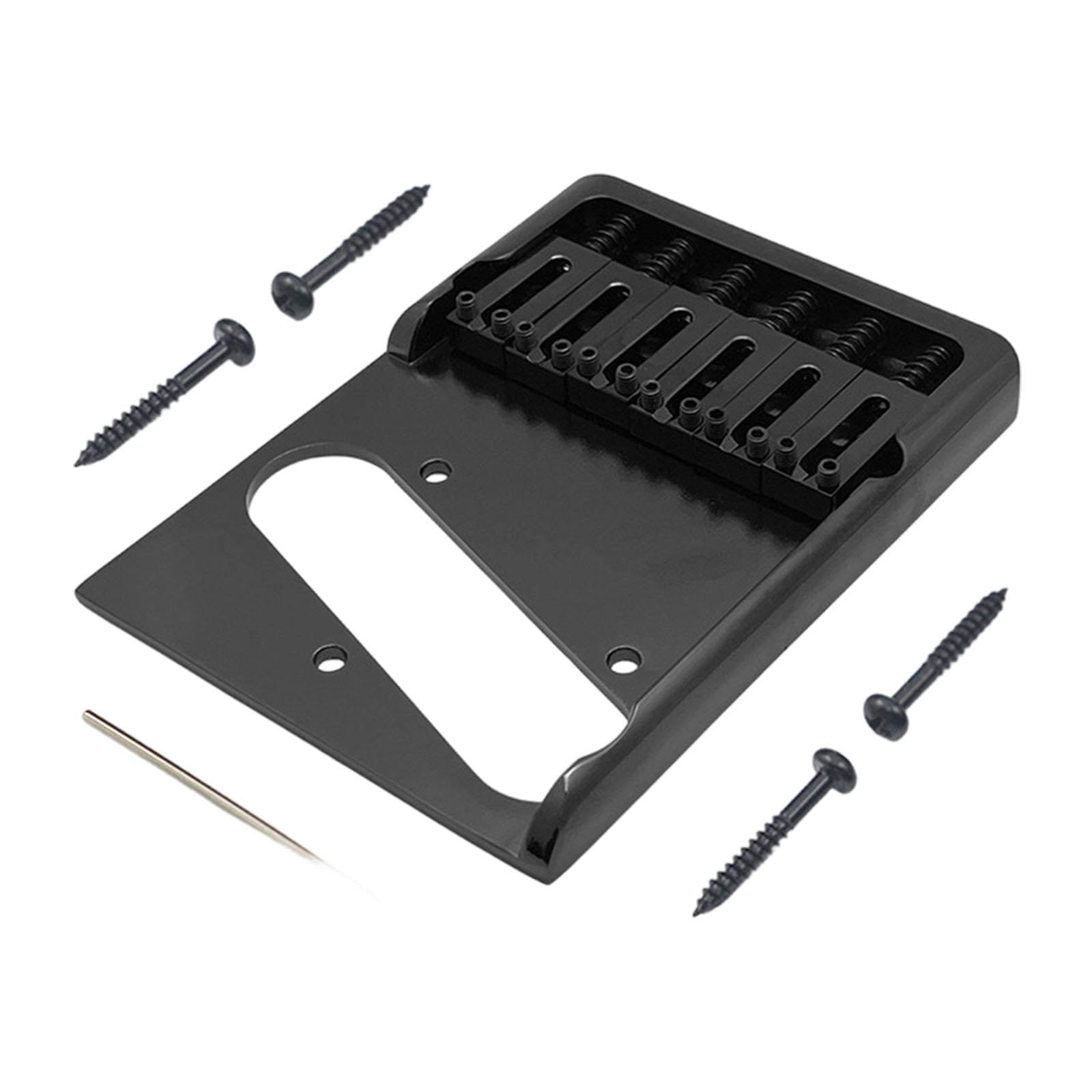 Innovador puente de guitarra para instrumentos de cuerda con sillines de latón ajustables y estabilidad de afinación, puente de guitarra moderno