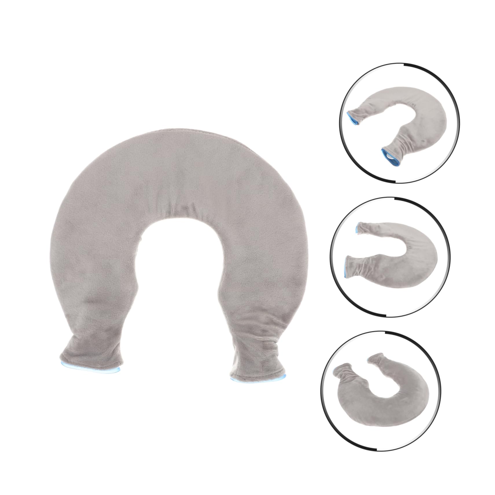 Homoyoyo Borsa per Impacchi Freddi e Caldi a U in Pvc Trasparente, Set, Design Ergonomico per Collo e Spalle, Riutilizzabile, Lenitiva per Dolori Muscolari e Articolari, Portatile per Uso