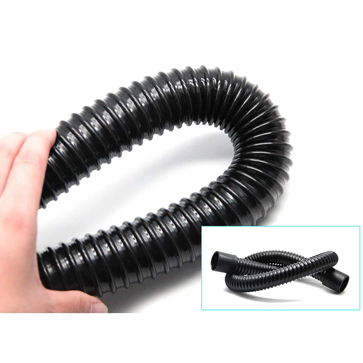 Tubo Corrugato Flessibile, 40mmx1m, Nero, 1pc