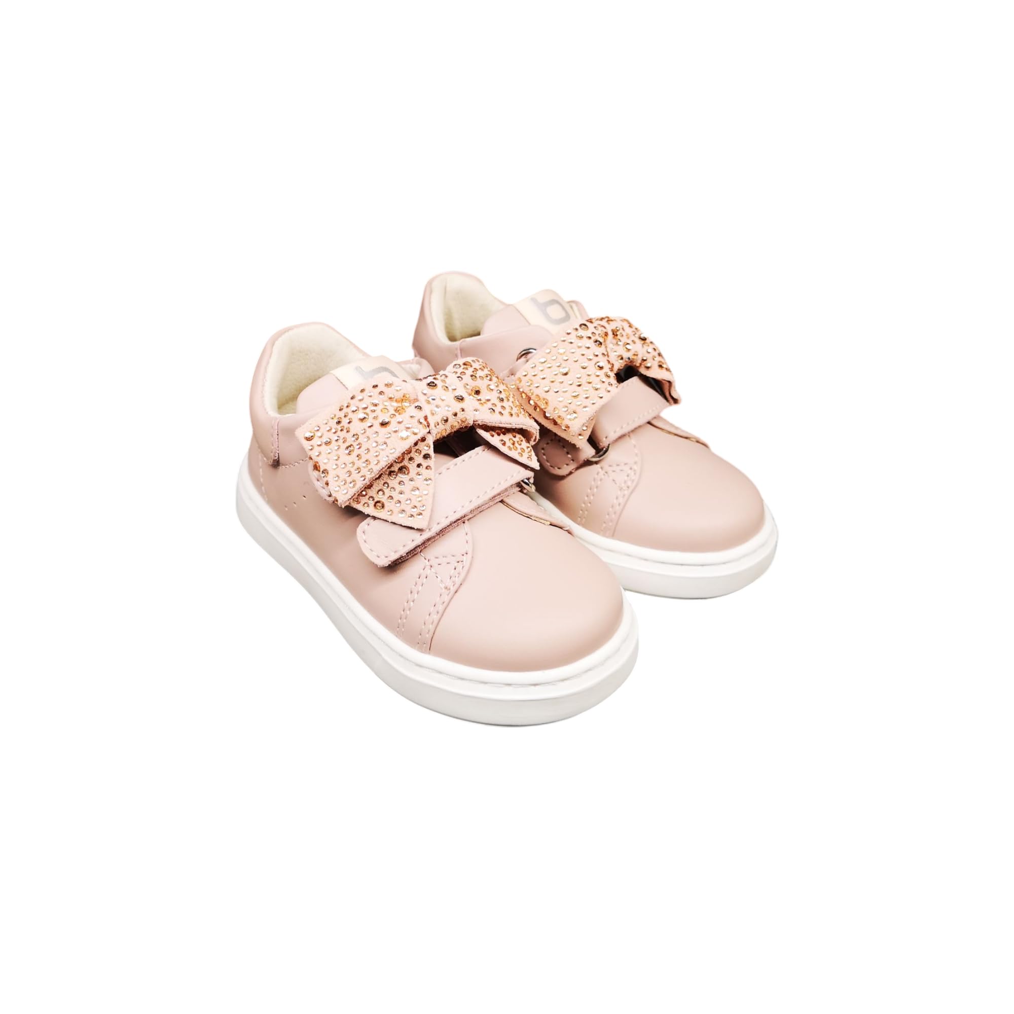 Balducci Primo Passo, Scarpe Sneakers per Bambini con Doppio Strappo, Fiocco Decorativo.Numerazione dal 20 al 26