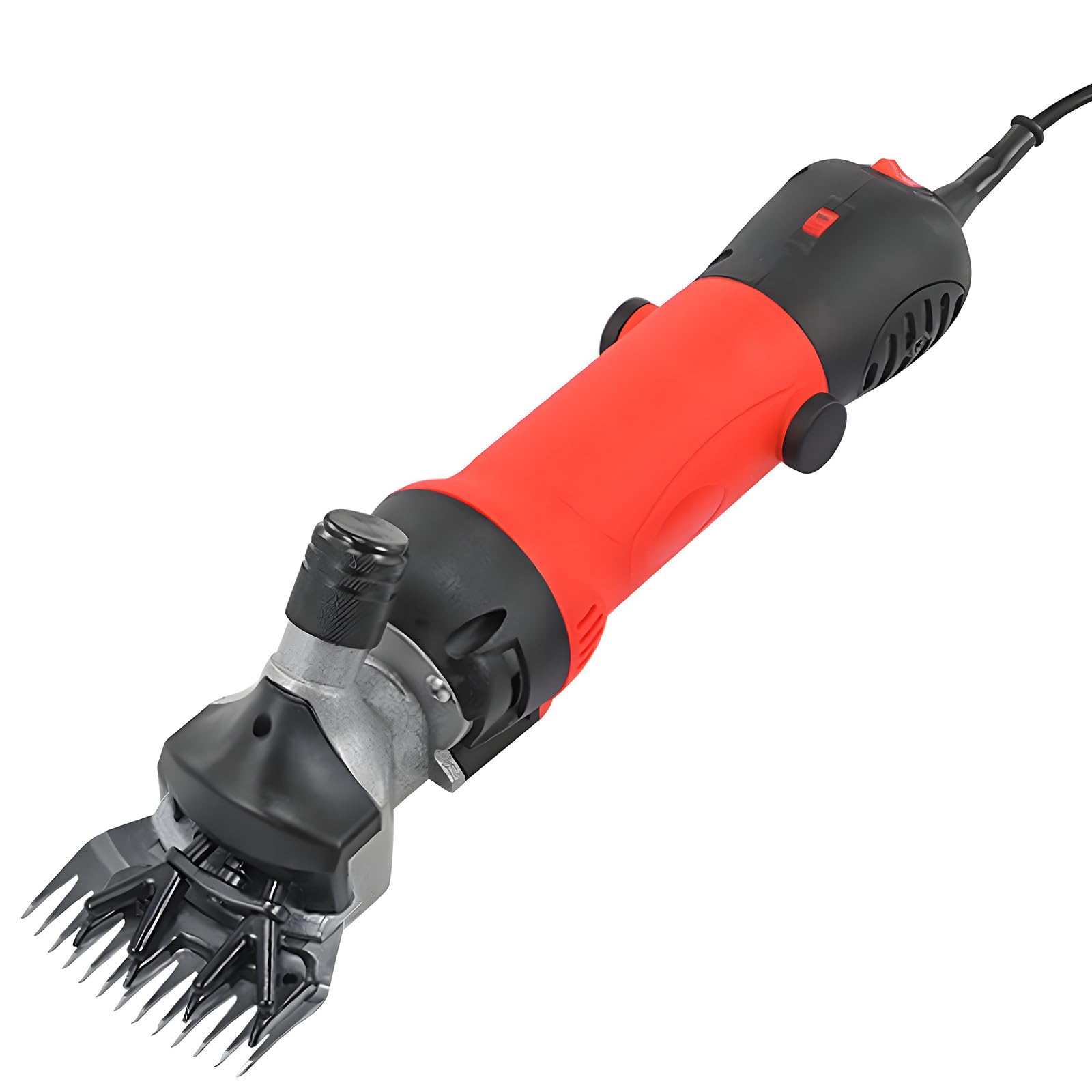 KRYANFEN Professional Electric Sheep Shears and Sheep Shearing Clippers with 690W 2400RPM Motor 6 Adjustable Speeds for Farm Livestock Sheep Goats Llamas Alpacas Red