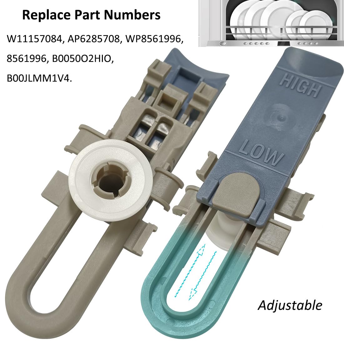 Dishwasher Upper Rack Assembly - WEN Handyman Replacement Part 8561996