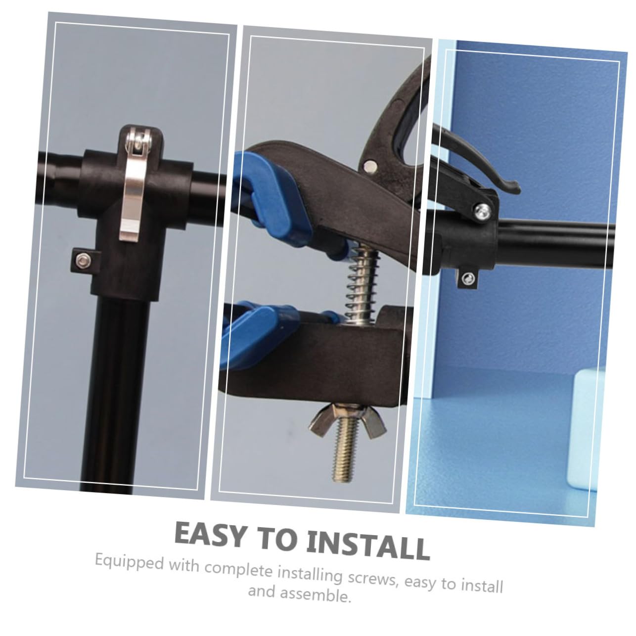 Soporte de Pared para Bicicleta, Colgador para Garaje, Reparación y Almacenamiento Ordenado, Acero de Alto Carbono y Plástico, Fácil de Instalar | Montaje Práctico, Incluye Tornillos de Instalación, para Bicicleta de Montaña Carretera