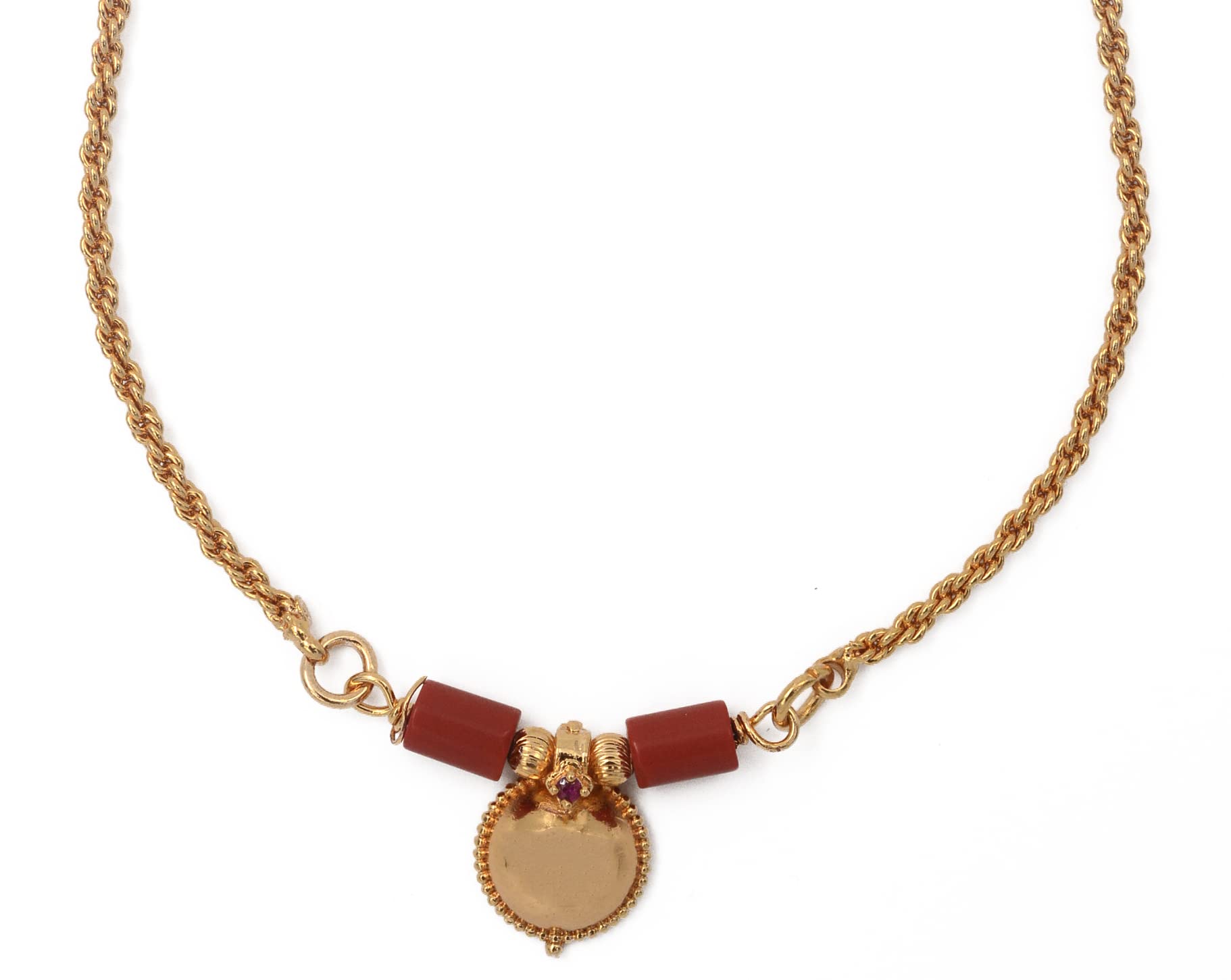 Radhas Creations Mangalsutra with rope chain (LONG) 30" length golden vati tanmaniya one gram gold No.1053 (B0BHTQQ952) Amazon Price History, Amazon Price Tracker