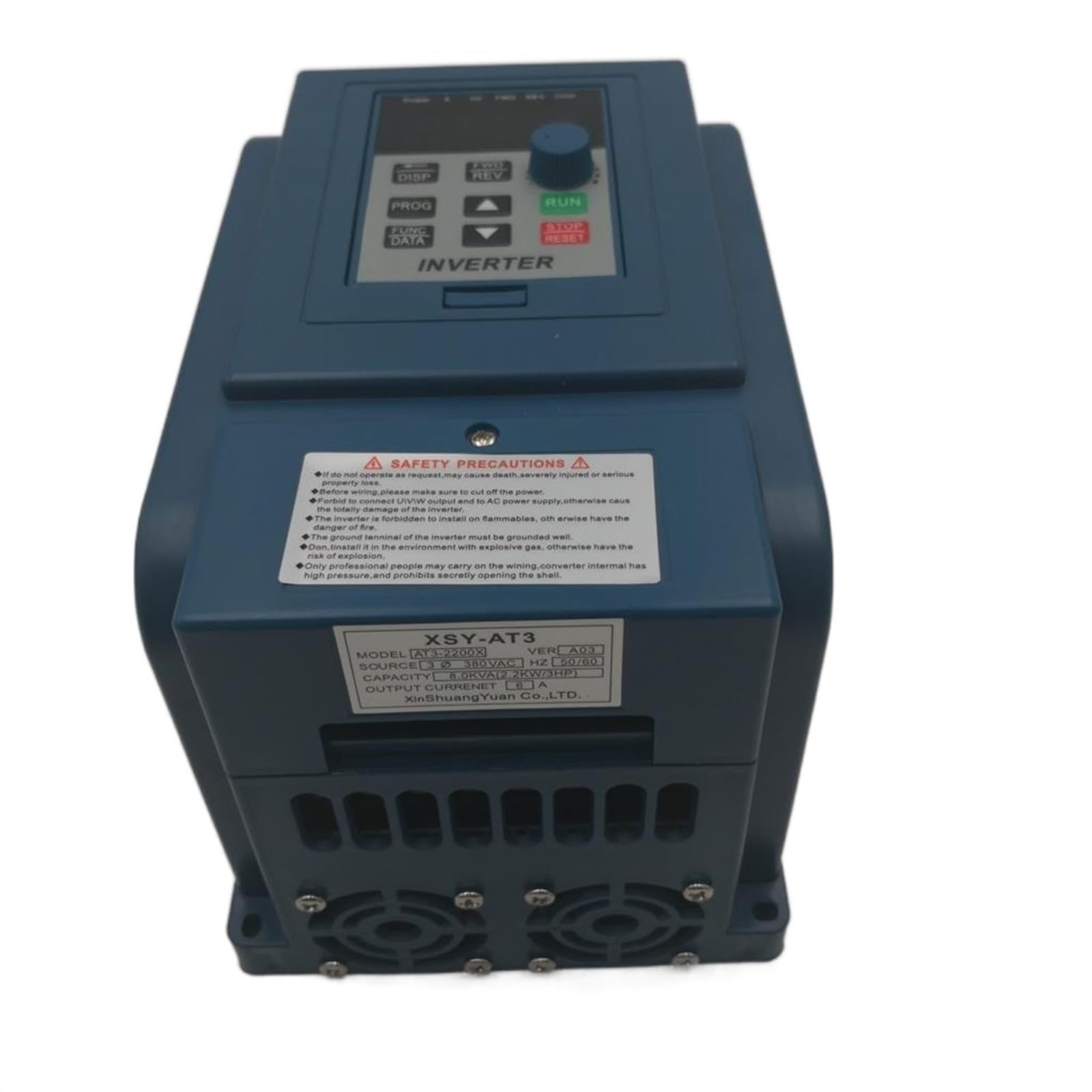 CVFRDD VFD 380V 4KW AC 380V 1.5kW/2.2KW/4KW/5.5KW/7.5KW Variable Frequency Drive 3 Phase Speed Controller Inverter Motor VFD Inverter(2.2KW AT3 380v)