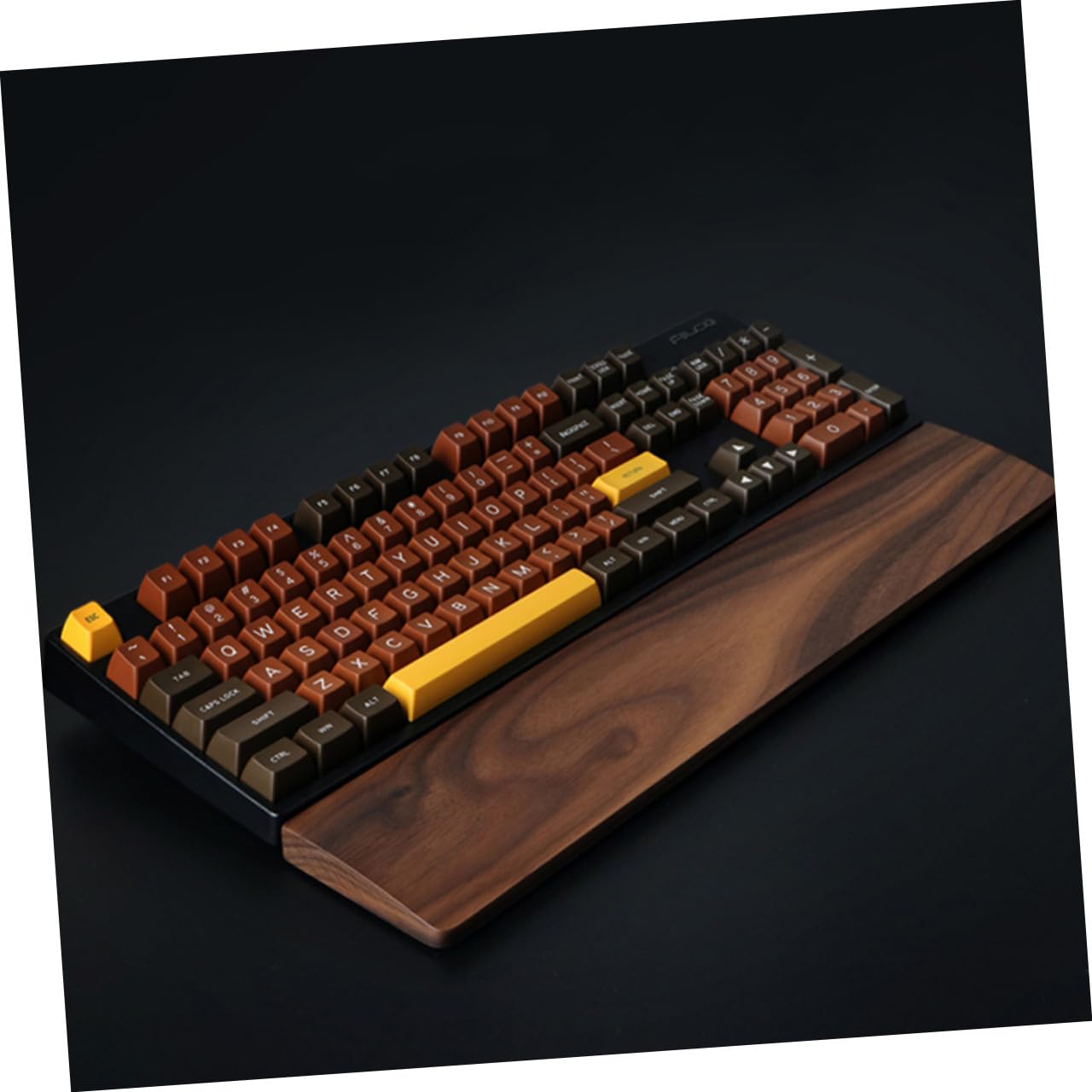 Walnuss Holz Handgelenkauflage für Tastatur 440mm Braunton