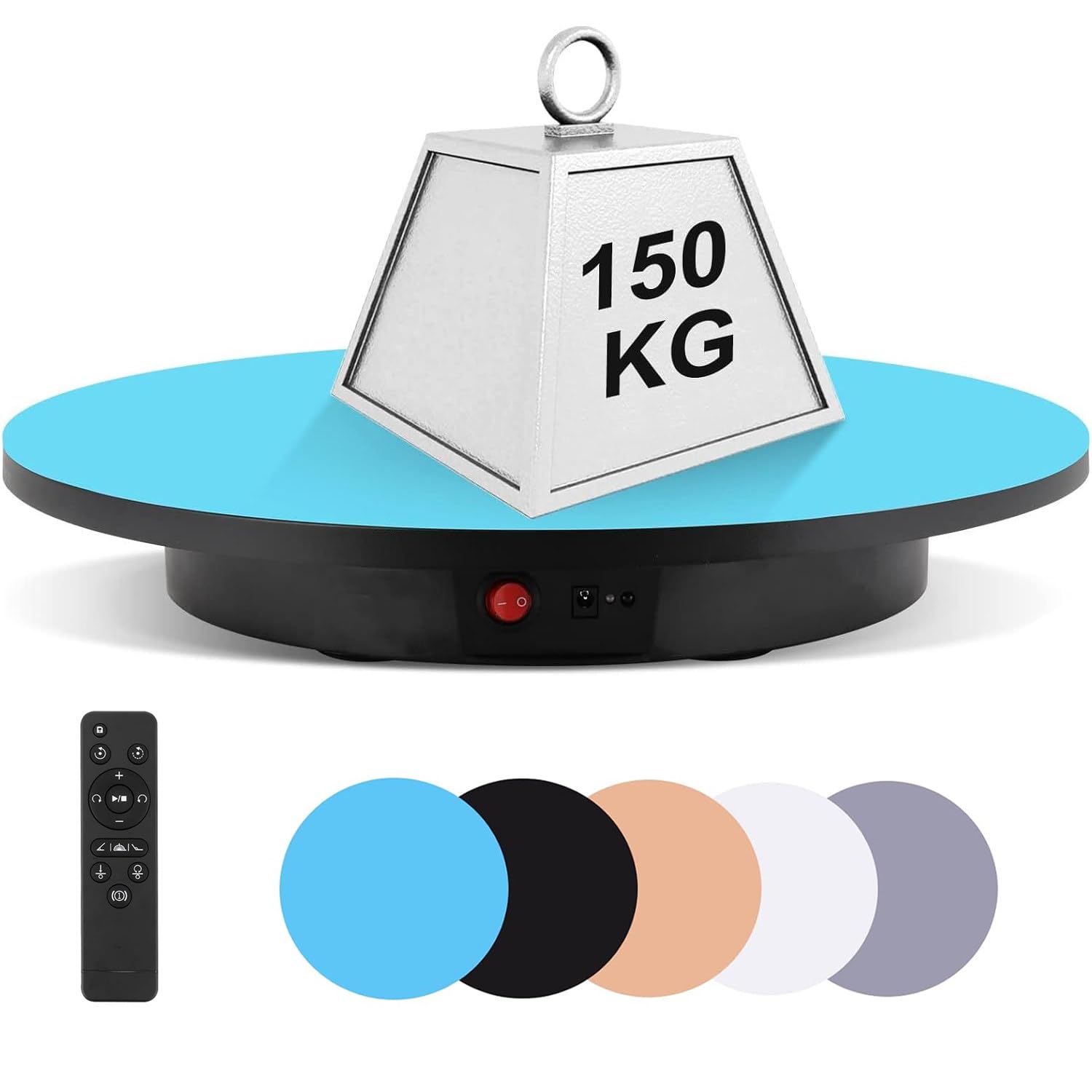 23,6 Zoll großer motorisierter elektrischer Drehteller, 60CM-Black