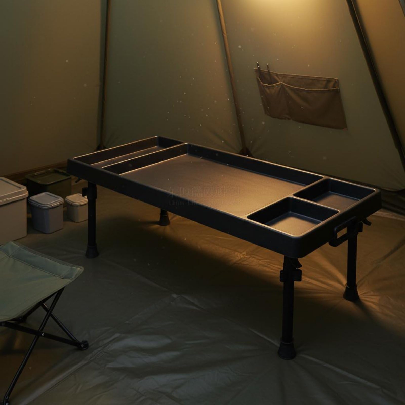 KESOTO Banja Pesca con Soporte Ajustable y Estructura Plegable para Mantener s Herramientas y Cebos Acuado para Pesca Libre
