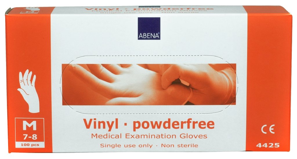 100 Vinylhandschuhe Safetouch – Puderfrei, Latexfrei, Größe Medium – Für Lebensmittel & Tattoo