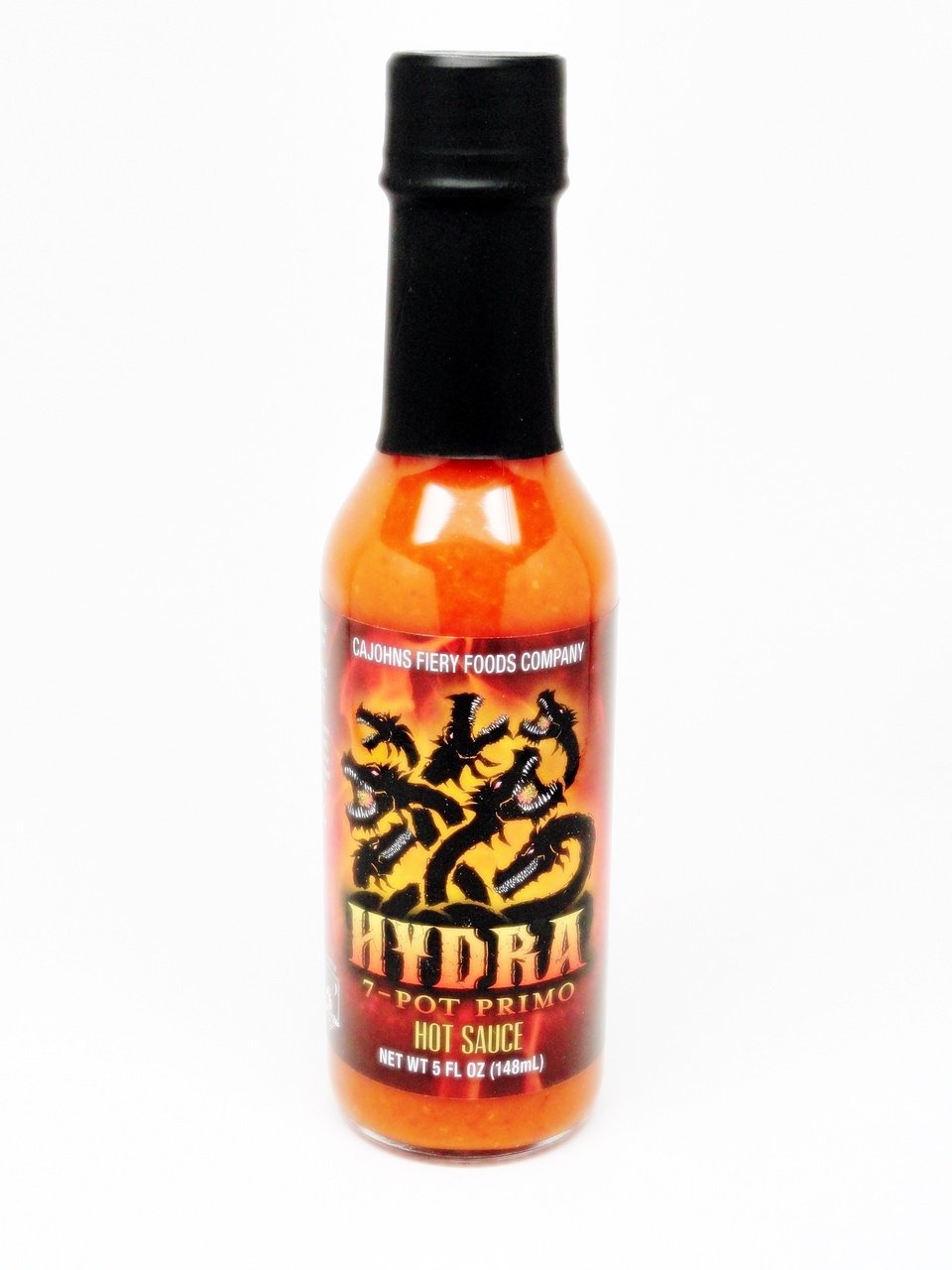 Cajohn’s Hydra 7- Pot Primo Hot Sauce - (3 Pack of 5 Oz. Bottles)