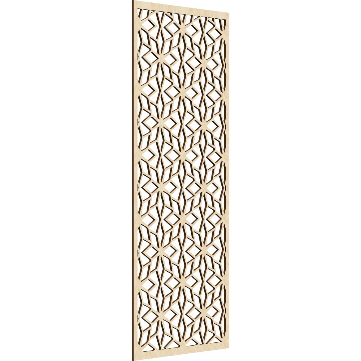 Lake Decorative Pierced Fretwork Wood Wall Panels, 27 3/8"W x 69 3/8"H x 3/8"T, Birch