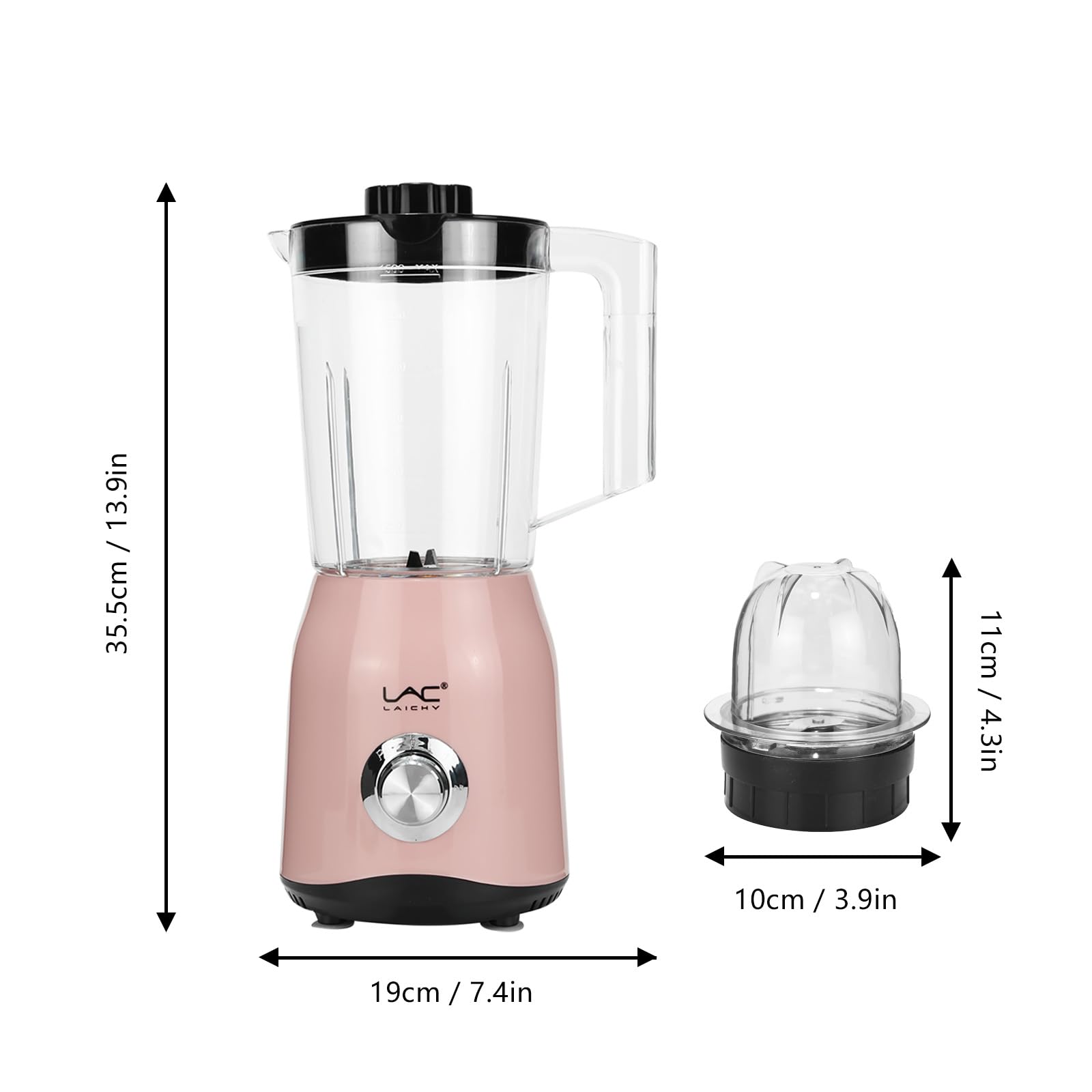 Frullato 300 W Personal Blender e Grinder Combo 1,5 L Portatile