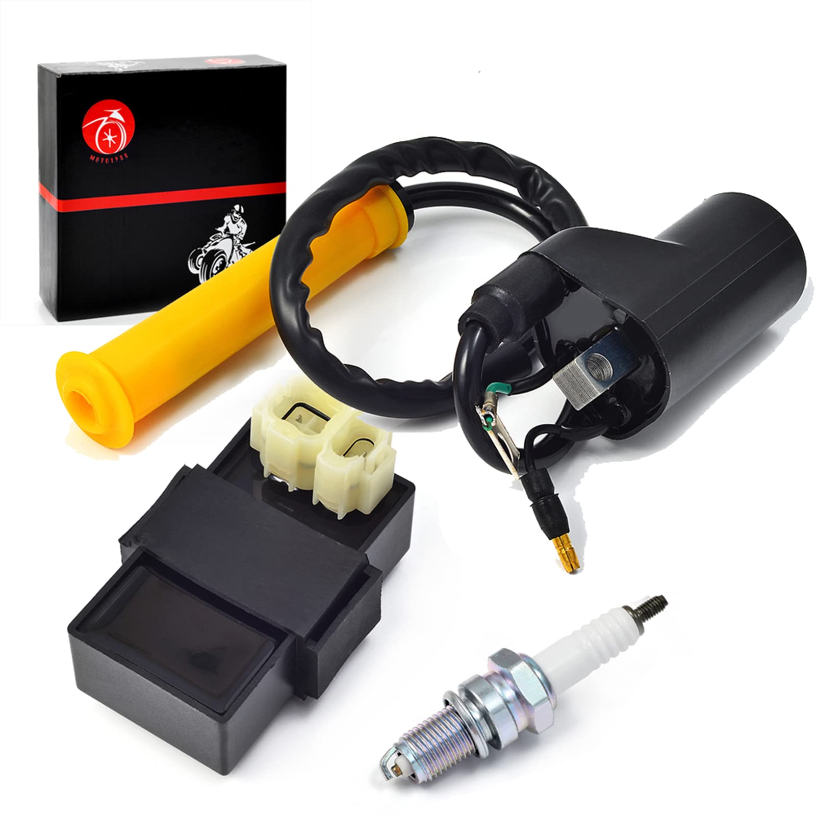 Amazon.com: MOTO1988 Igniter CDI Box and Ignition Coil Spark Plug